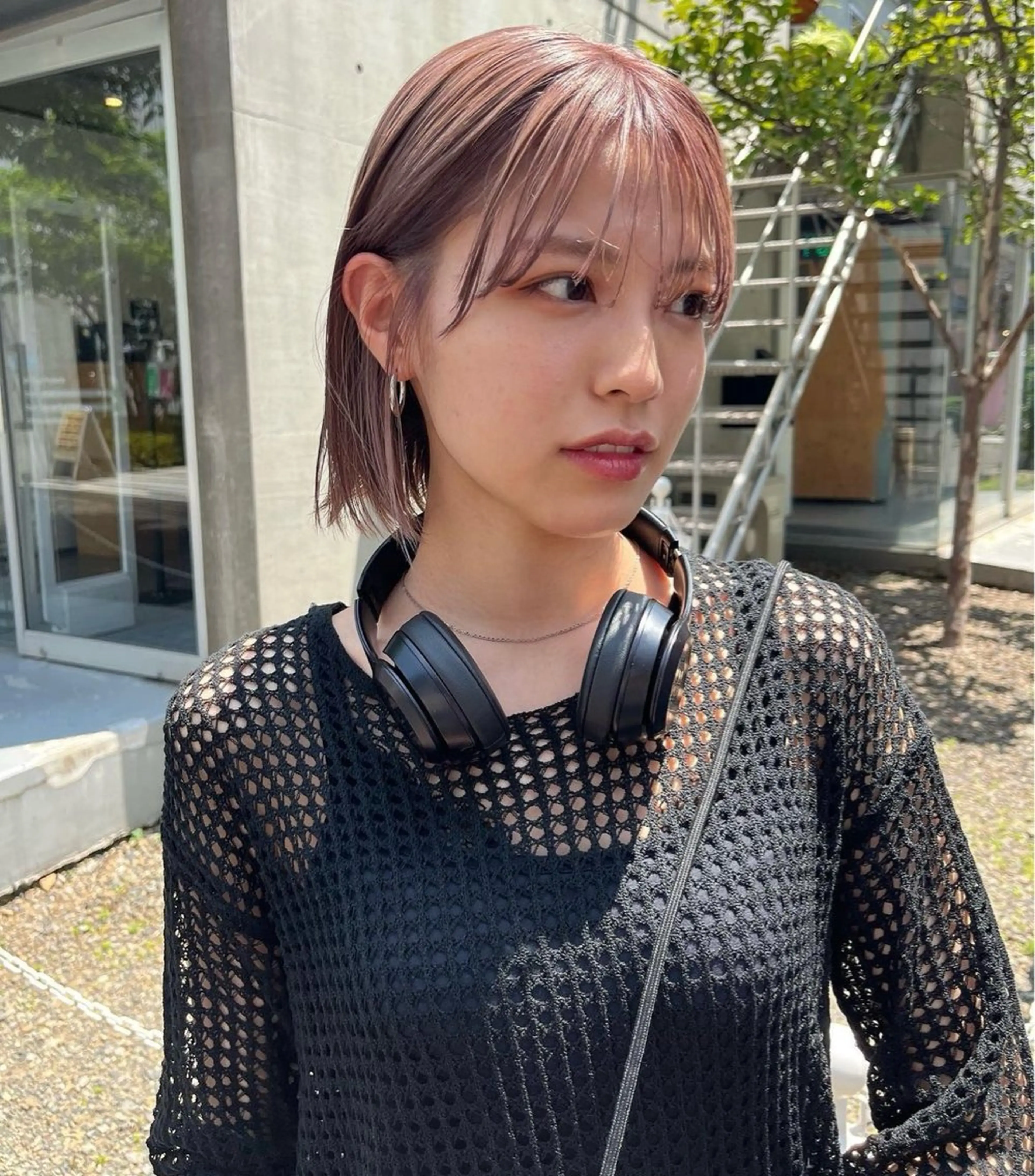 ショート カラー ブリーチ ボブ タンバルモリ トリートメント ヘアカラー 無料カット/ハイ トーンカラー/きらのヘアスタイル