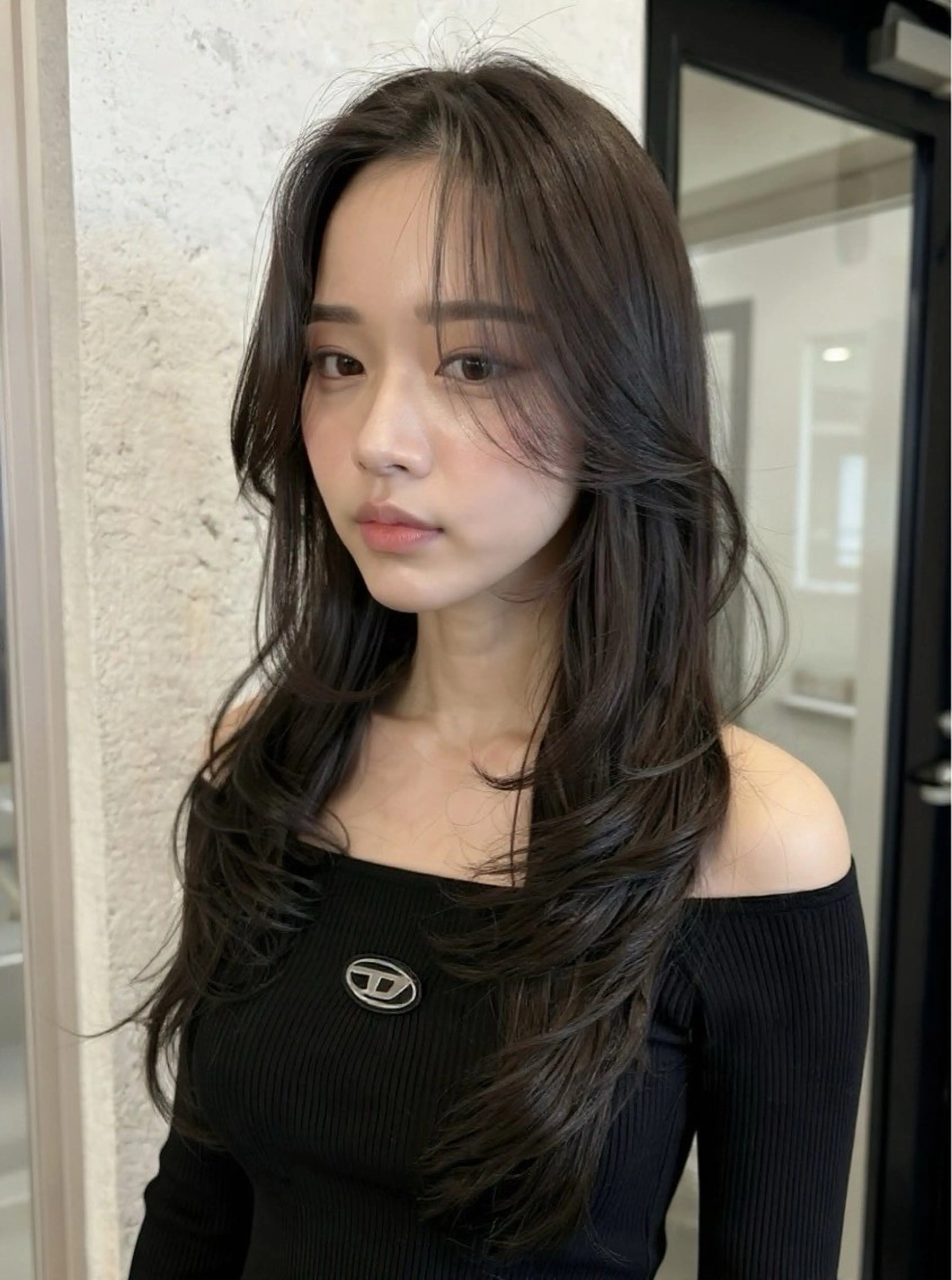 ミディアム カット ヘアカラー トリートメント VLOW nex the salon所属・韓国風/髪質改善/ ナガヤアキラのヘアスタイル