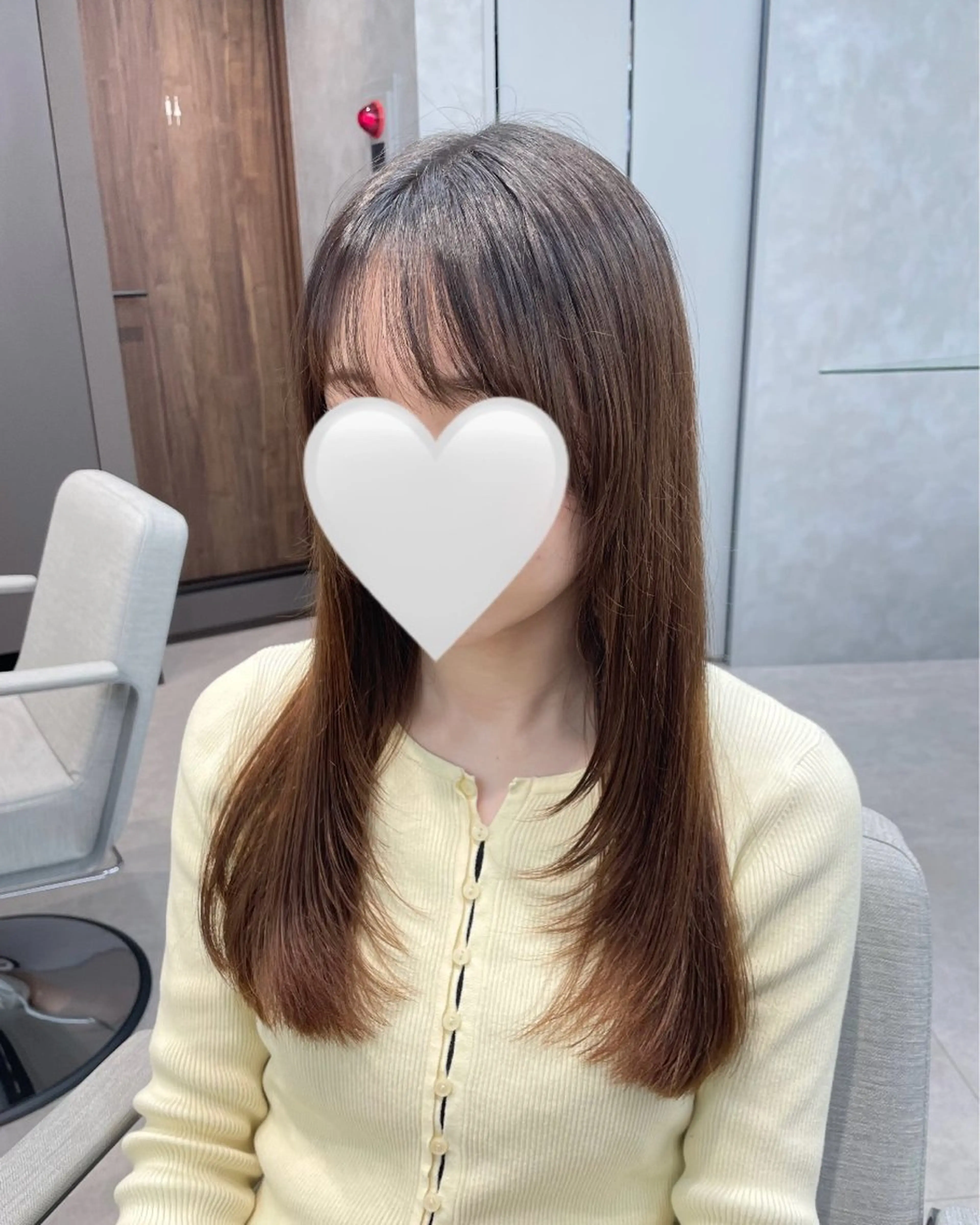 ロング 顔周りカット レイヤーカット 澤 佑華 🎀 透明感カラーのヘアスタイル