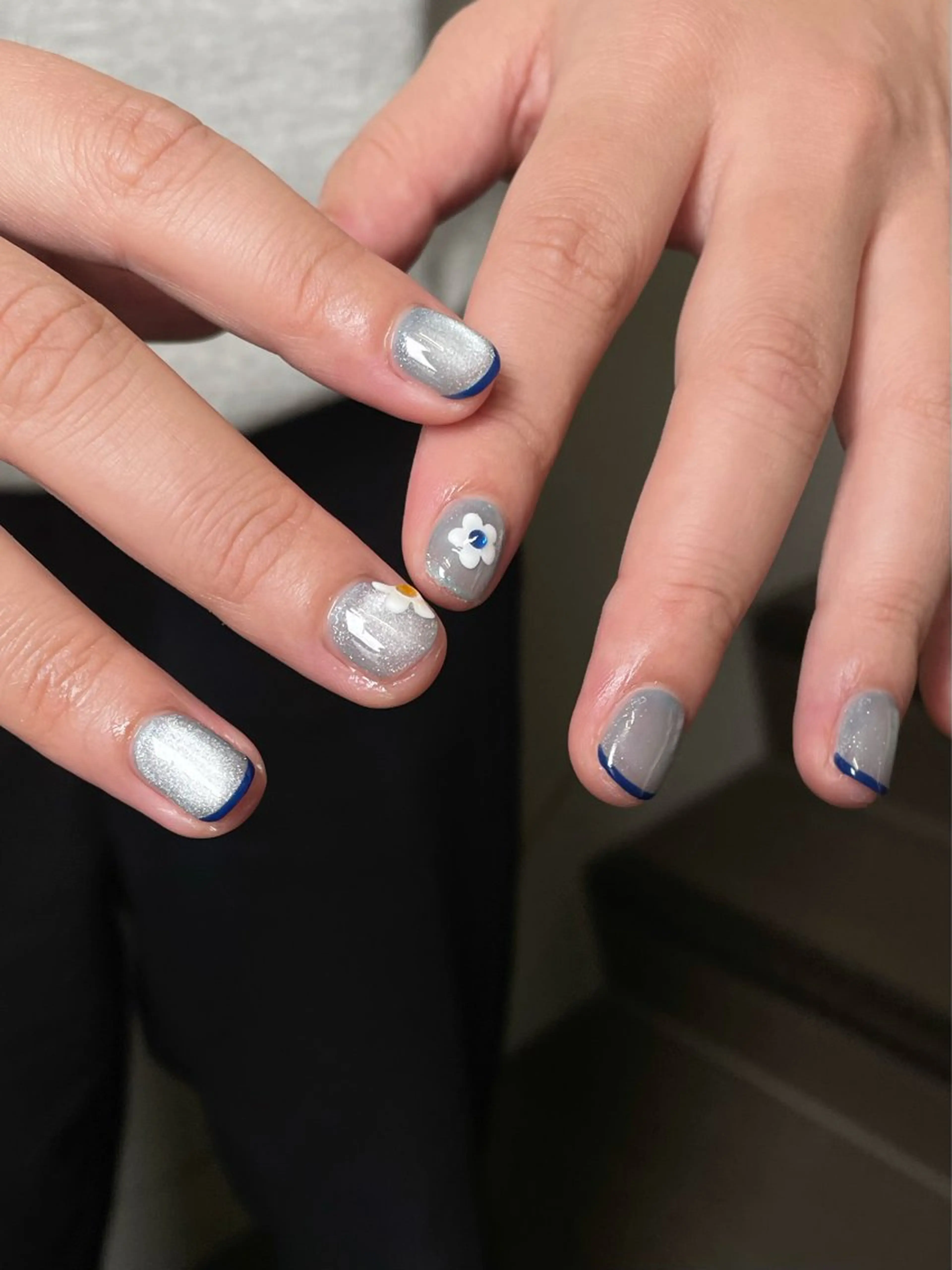 ネイル フレンチネイル マグネットネイル ハンドネイル F room 表参道のネイルデザイン