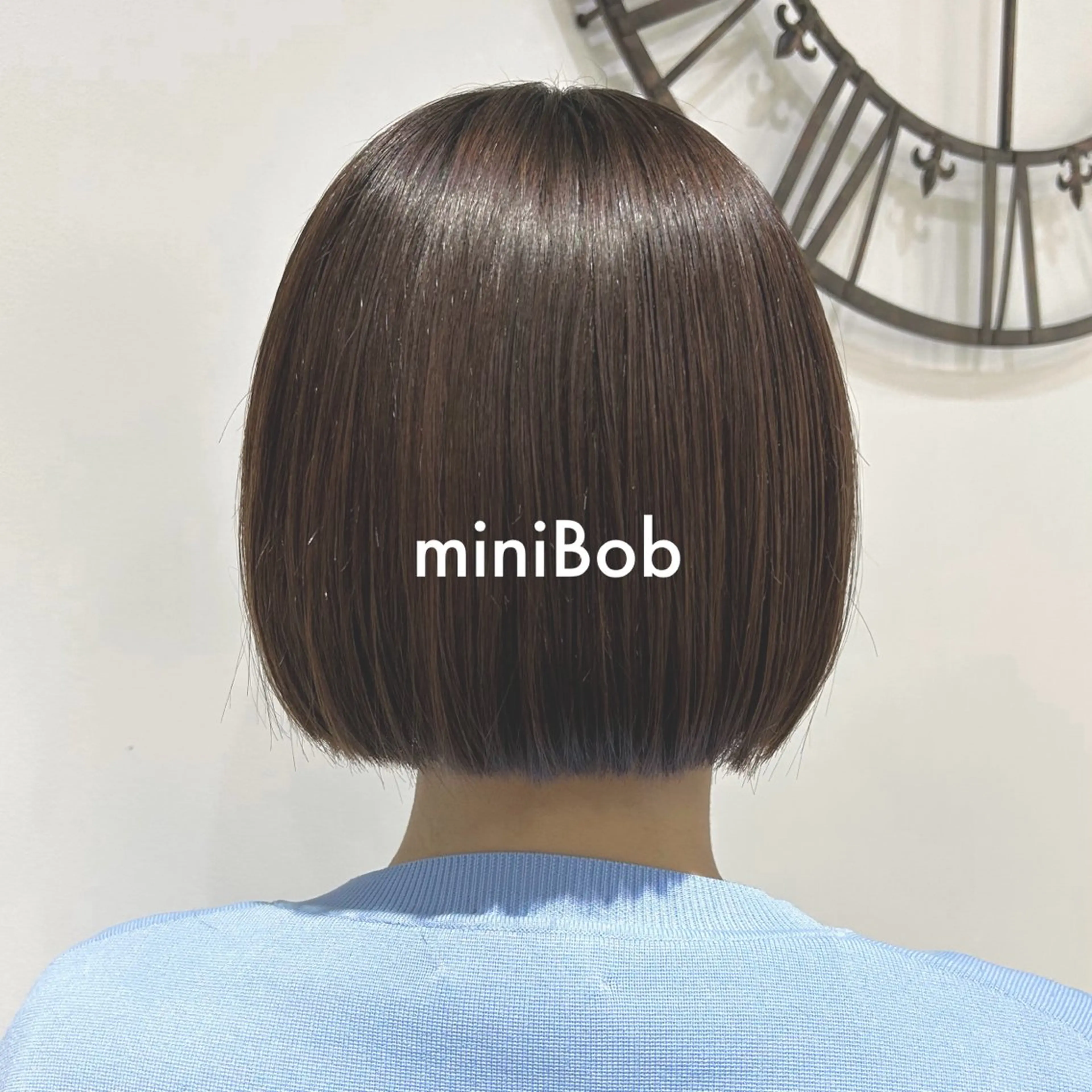 ショート ボブ カット ヘアカラー トリートメント Eri 🌿透明感・艶カラーのヘアスタイル