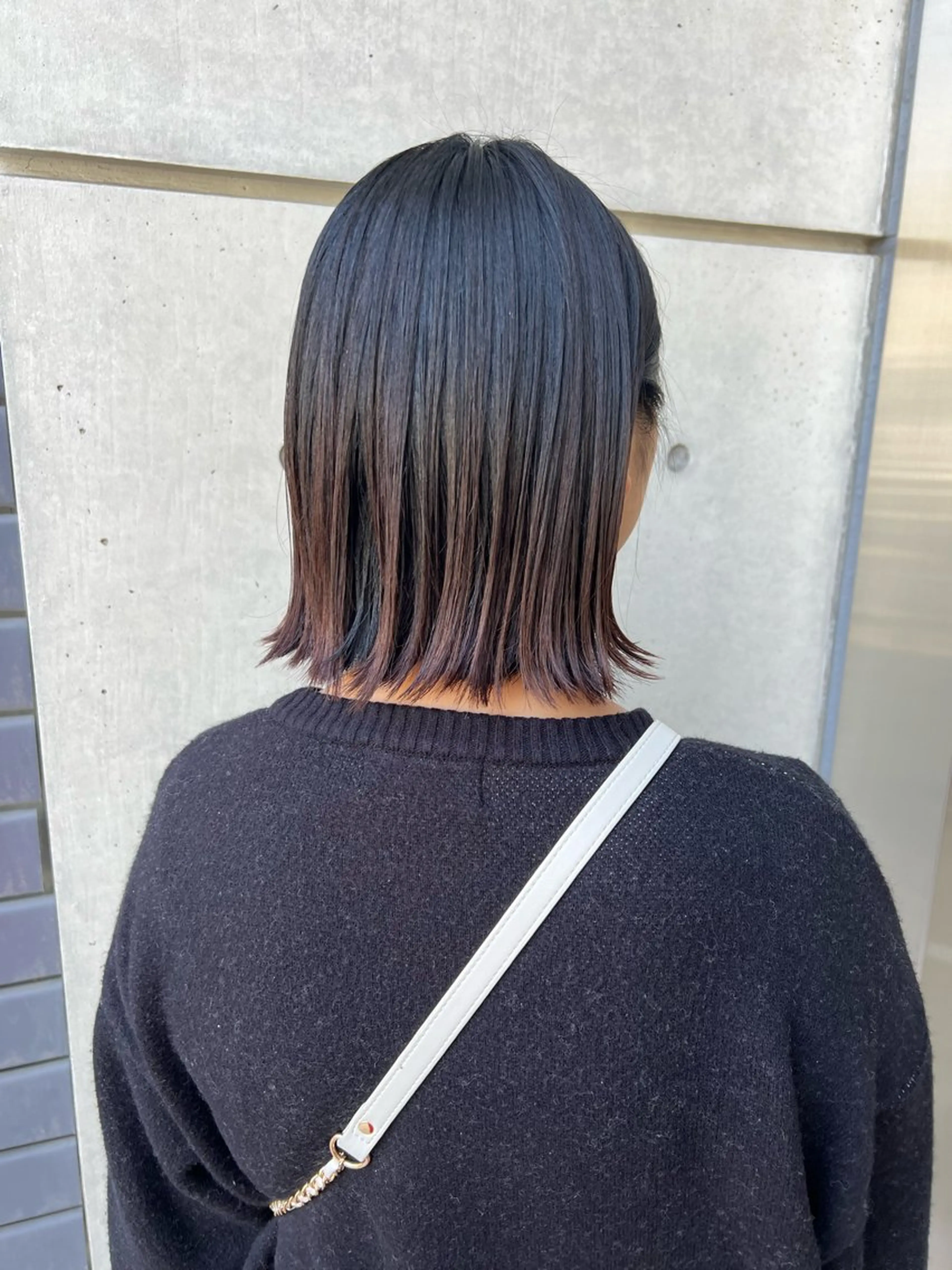 ミディアム カラー カット ヘアカラー トリートメント IKU ミニボブ名古屋のヘアスタイル