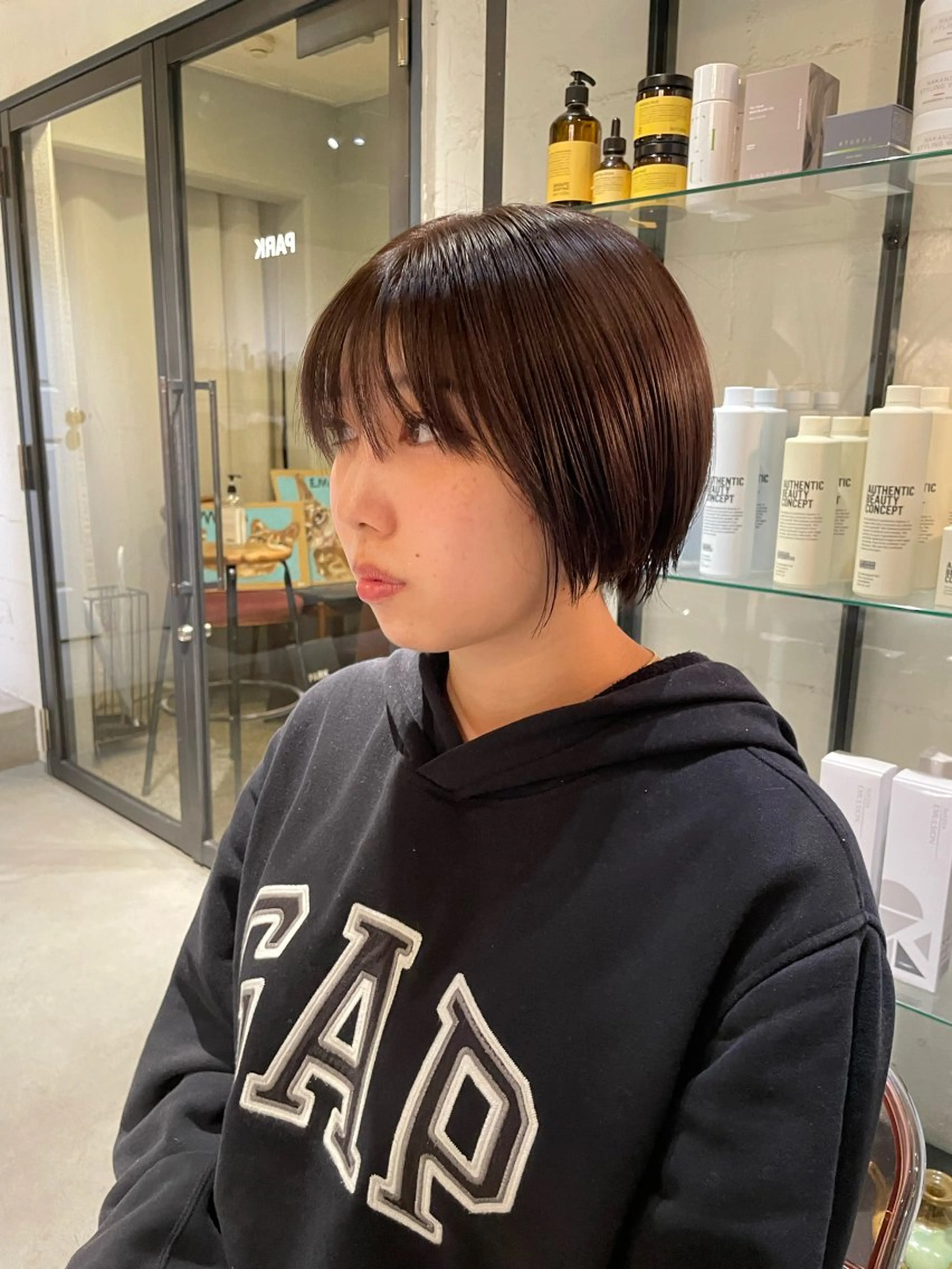 カラー ブラウンカラー 透明感カラー ヘアカラー 尾上 勇気のヘアスタイル