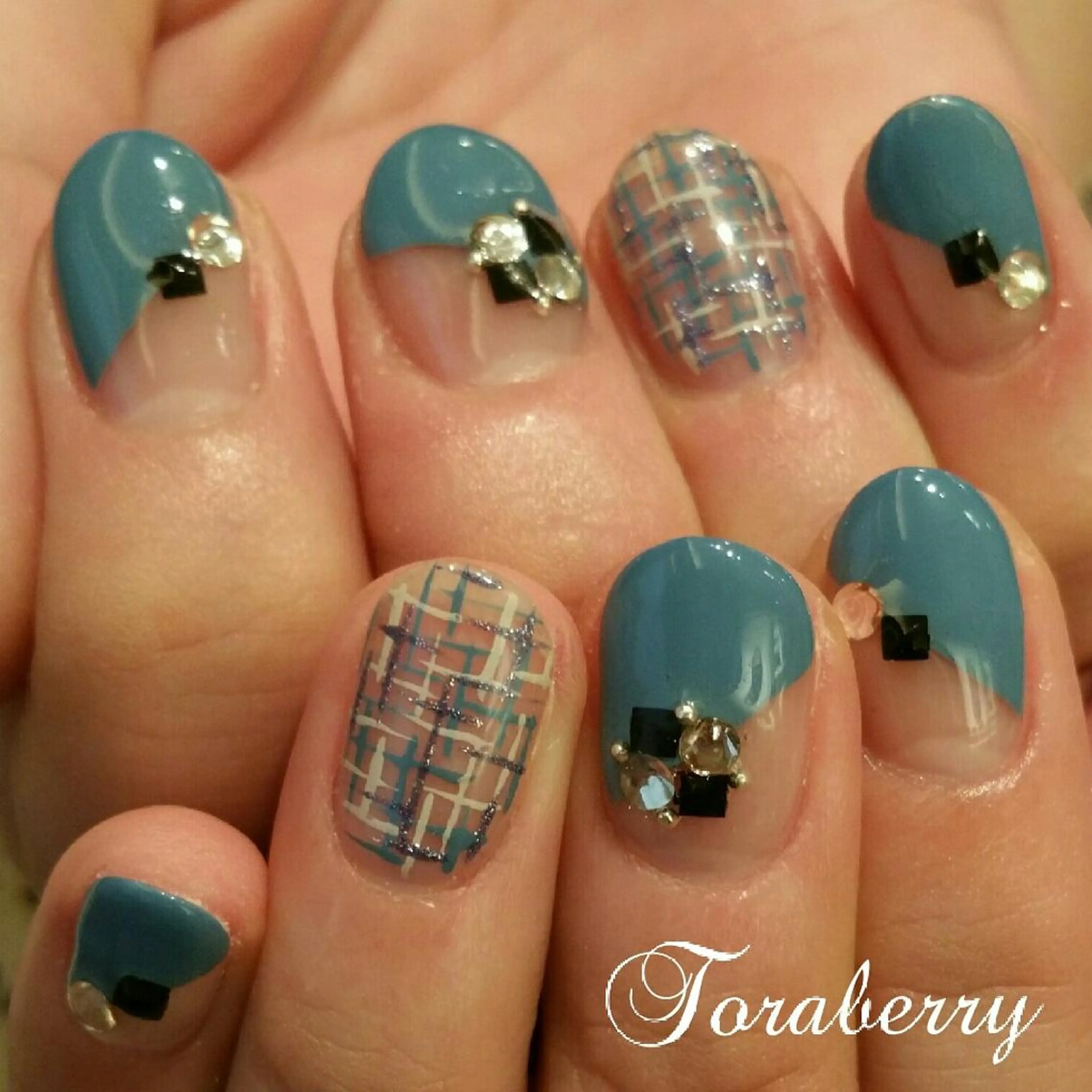 ネイル ツイードネイル ネイリスト なつみのネイルデザイン