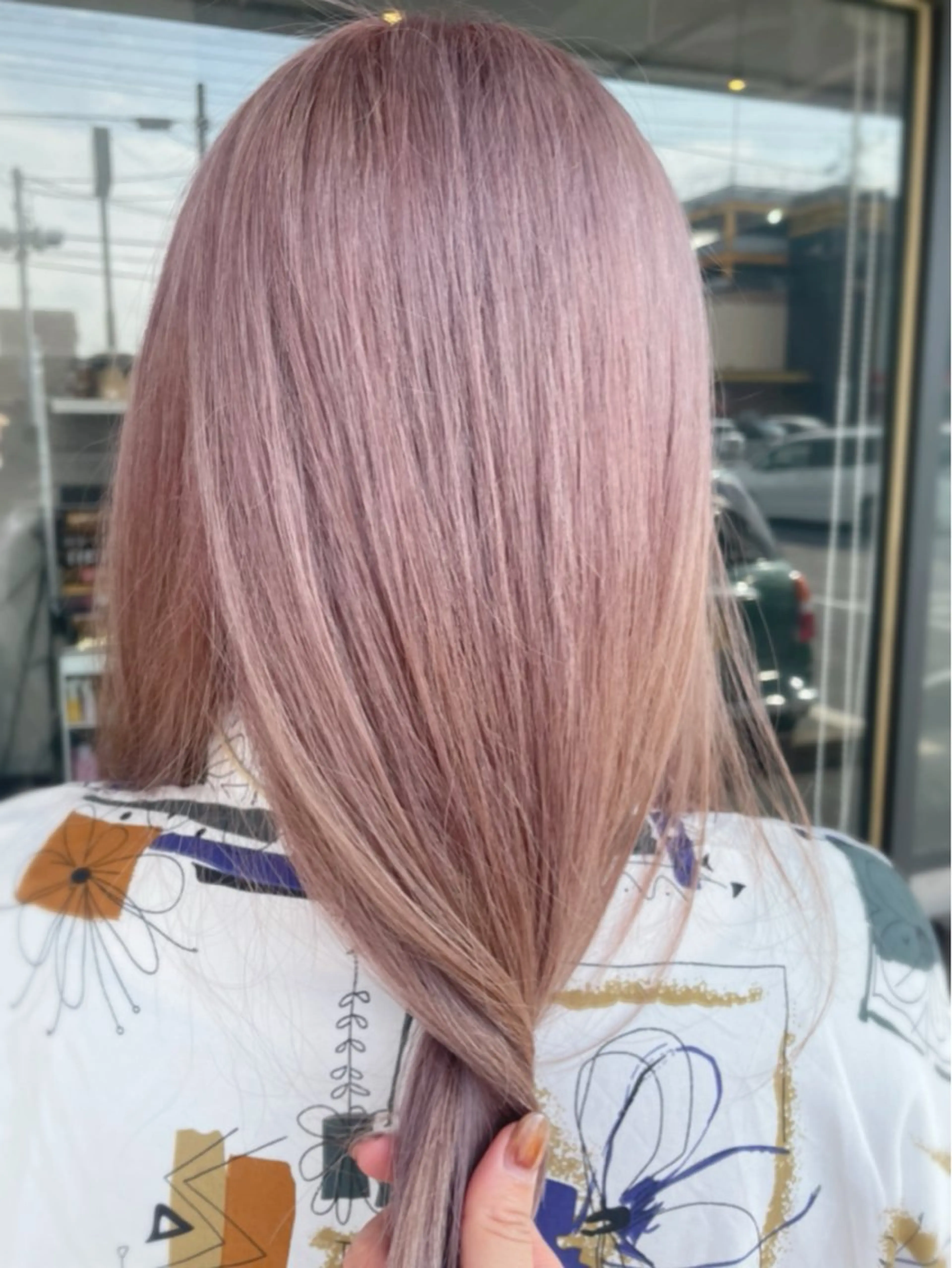 セミロング カラー ダブルカラー ピンクカラー ヘアカラー Erina /髪質改善/艶髪🩵のヘアスタイル