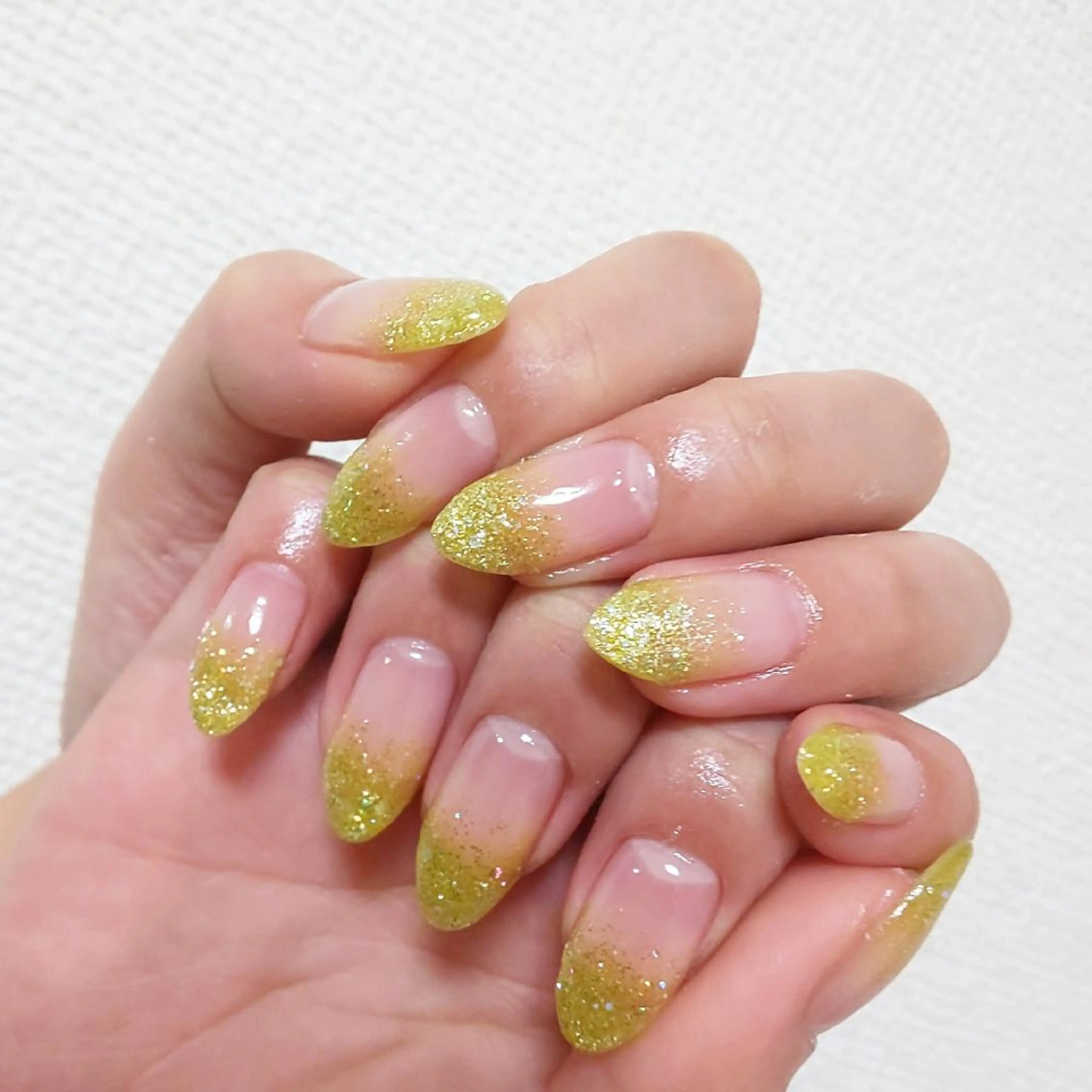 ネイル グラデーション ラメ(グリッター) ラメグラデーション nail yukkoのネイルデザイン
