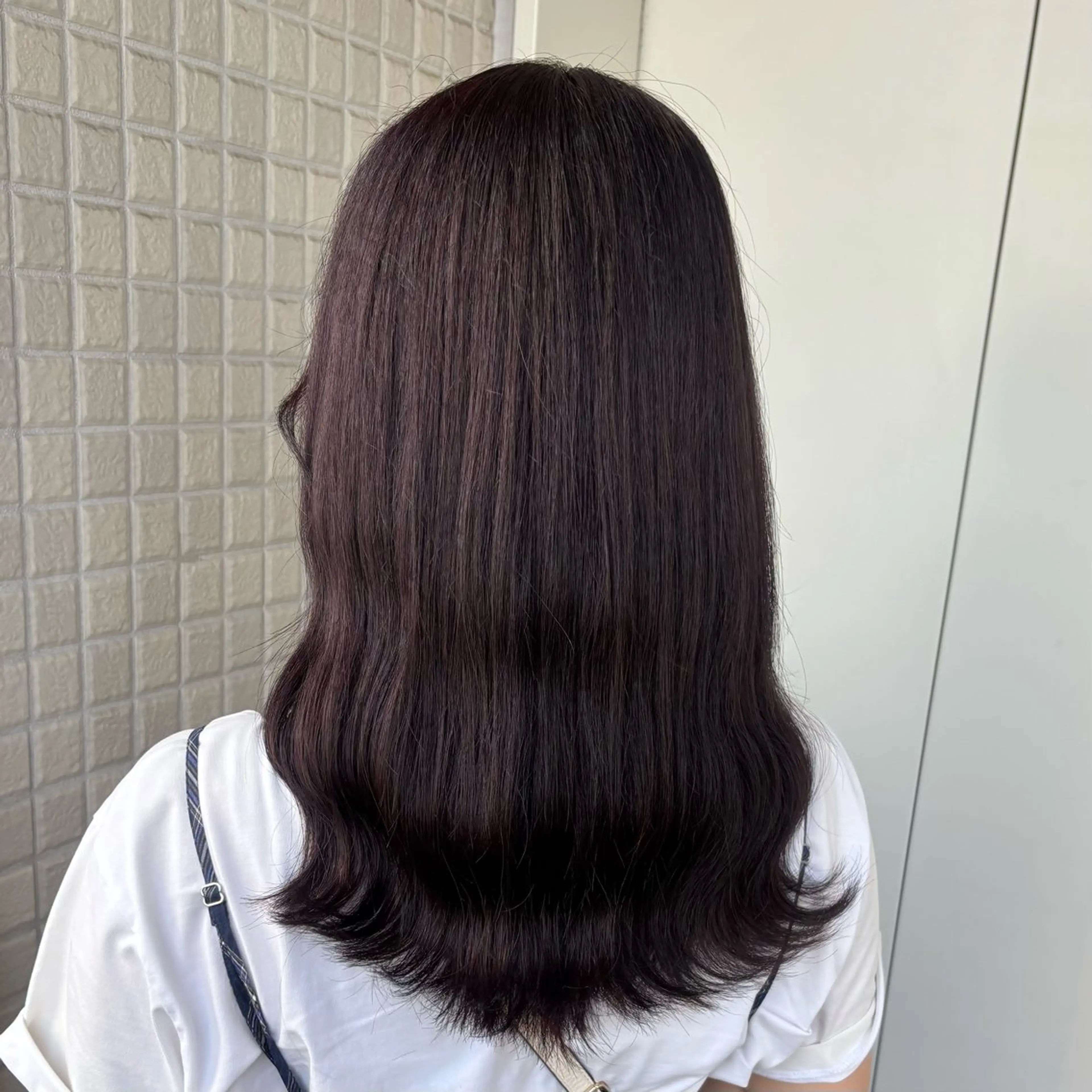 カラー カシス ラベンダーカラー ヘアカラー トリートメント オリーブ/髪質改善/ 縮毛矯正/あいり🫒のヘアスタイル