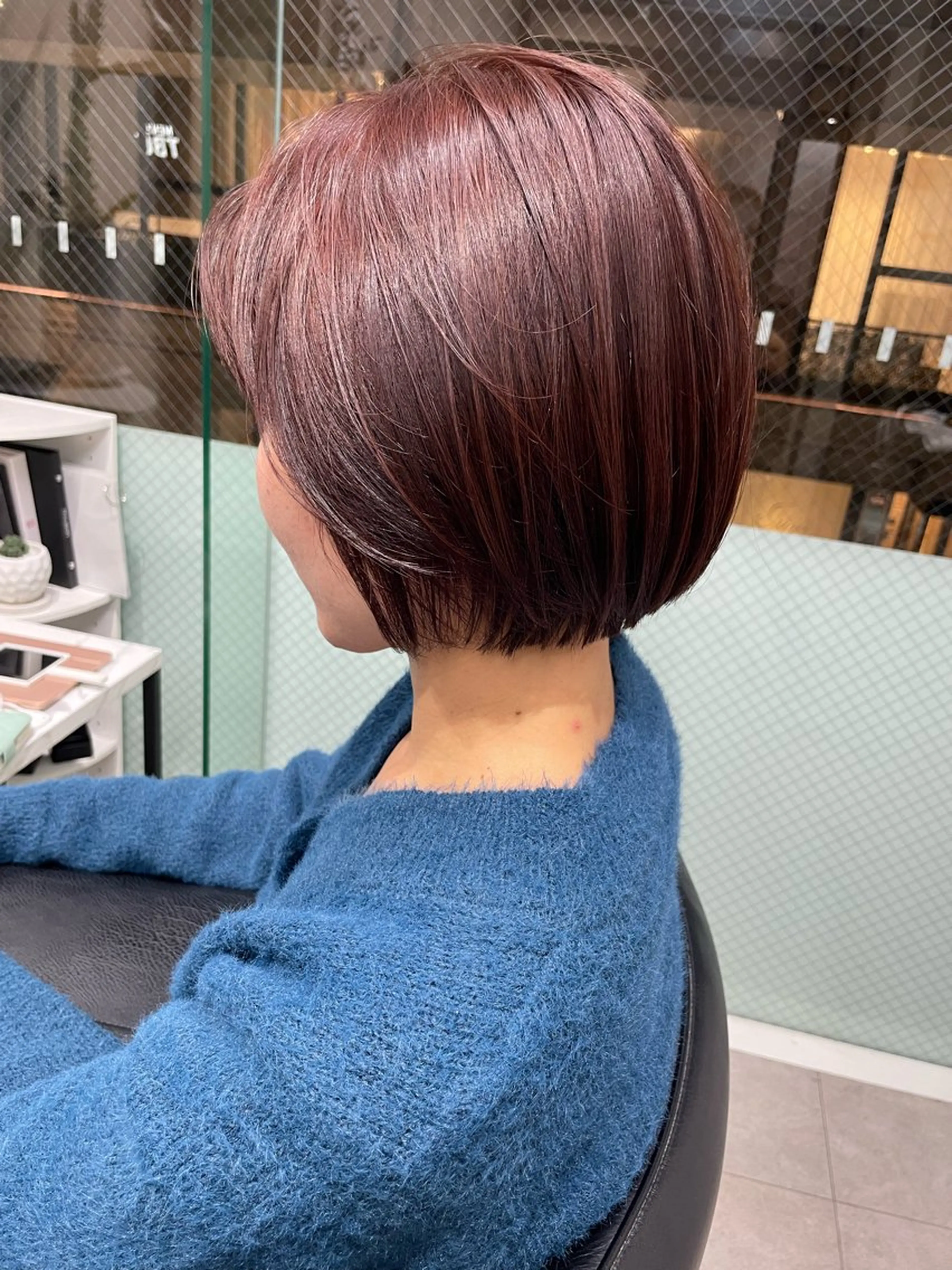 ショート カラー カット ヘアカラー トリートメント 髪質改善will hairdesignのヘアスタイル