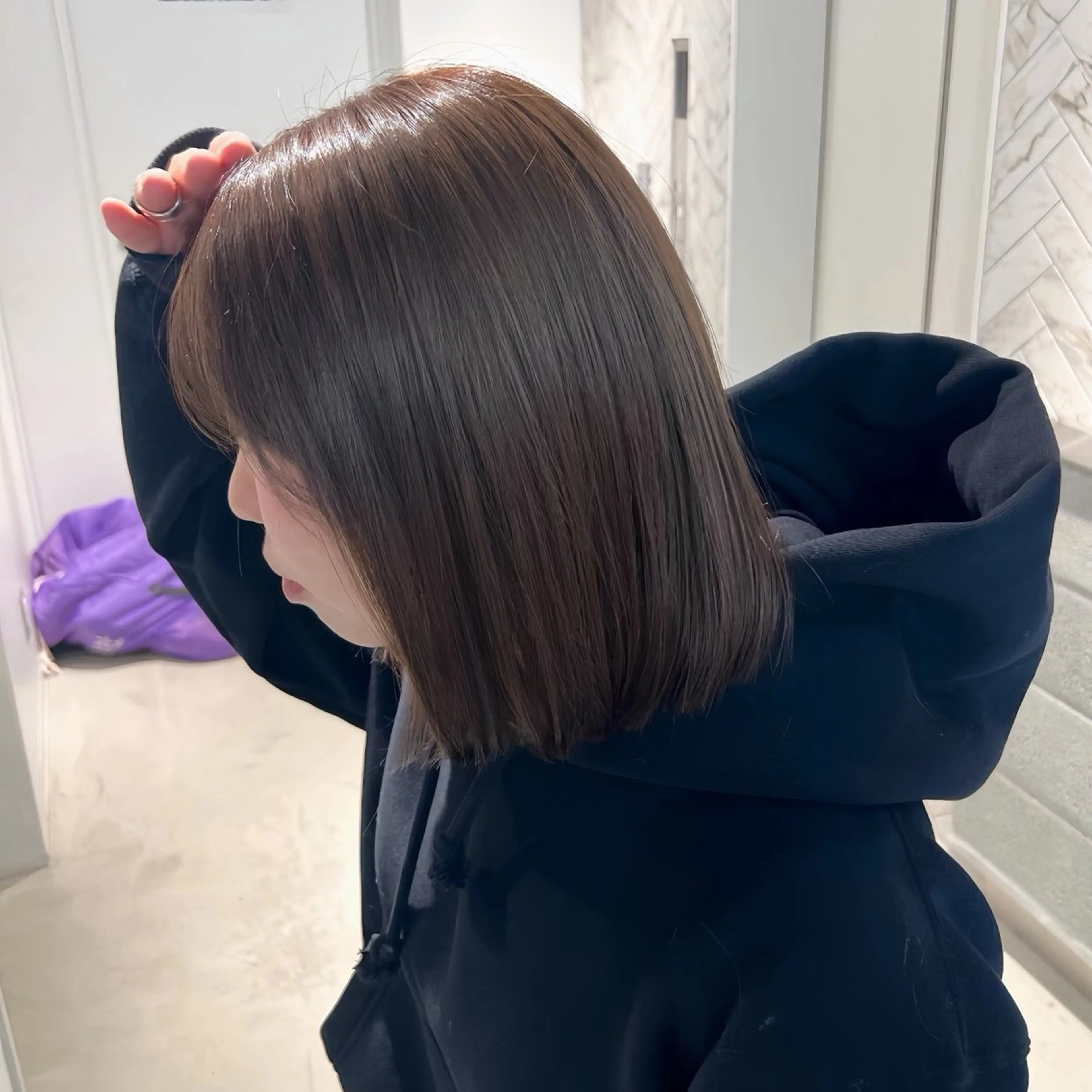 ショート カラー カット ヘアカラー トリートメント EIGHT 樹梨 /韓国ヘア🩶のヘアスタイル