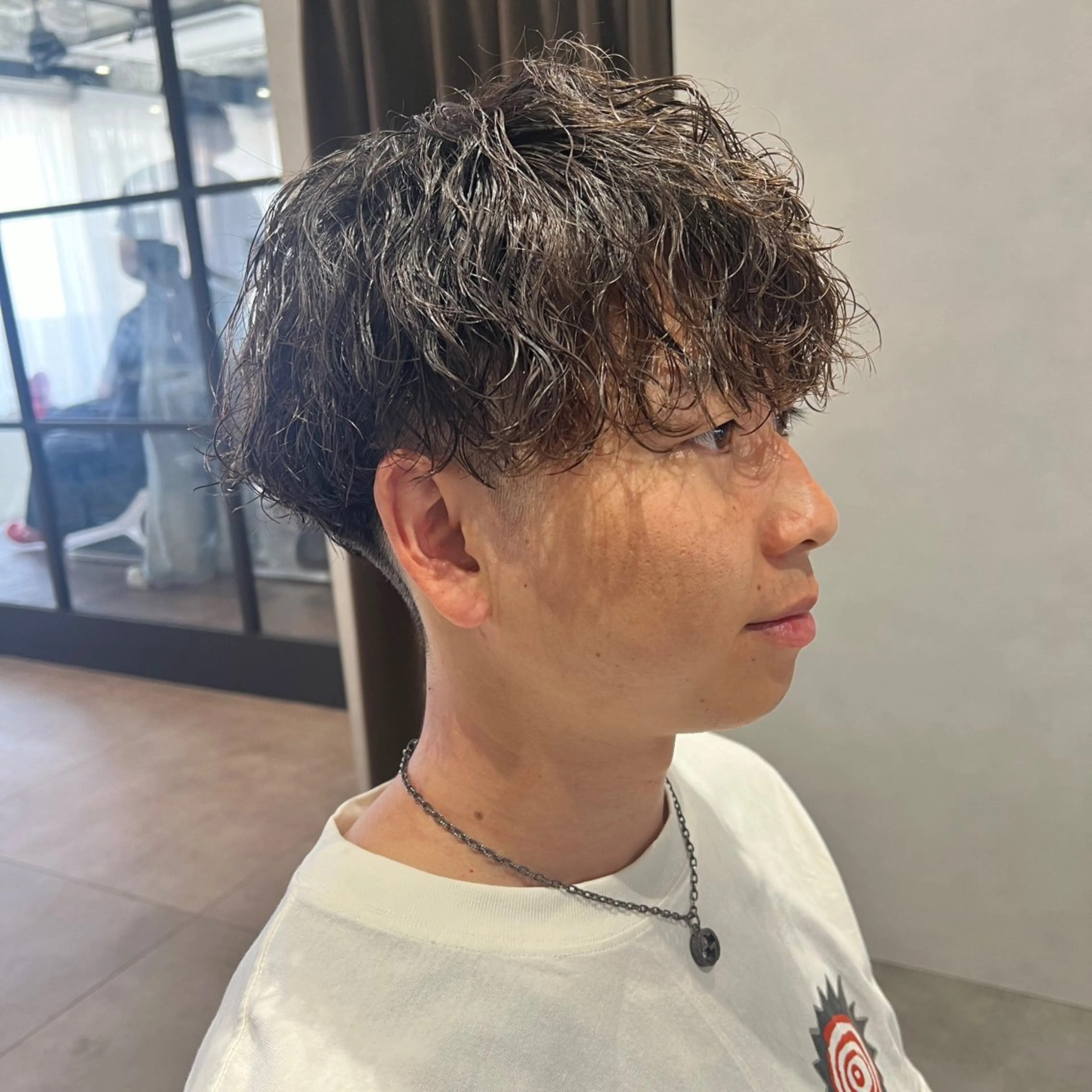ショート カット パーマ 岸本 桂輝のヘアスタイル