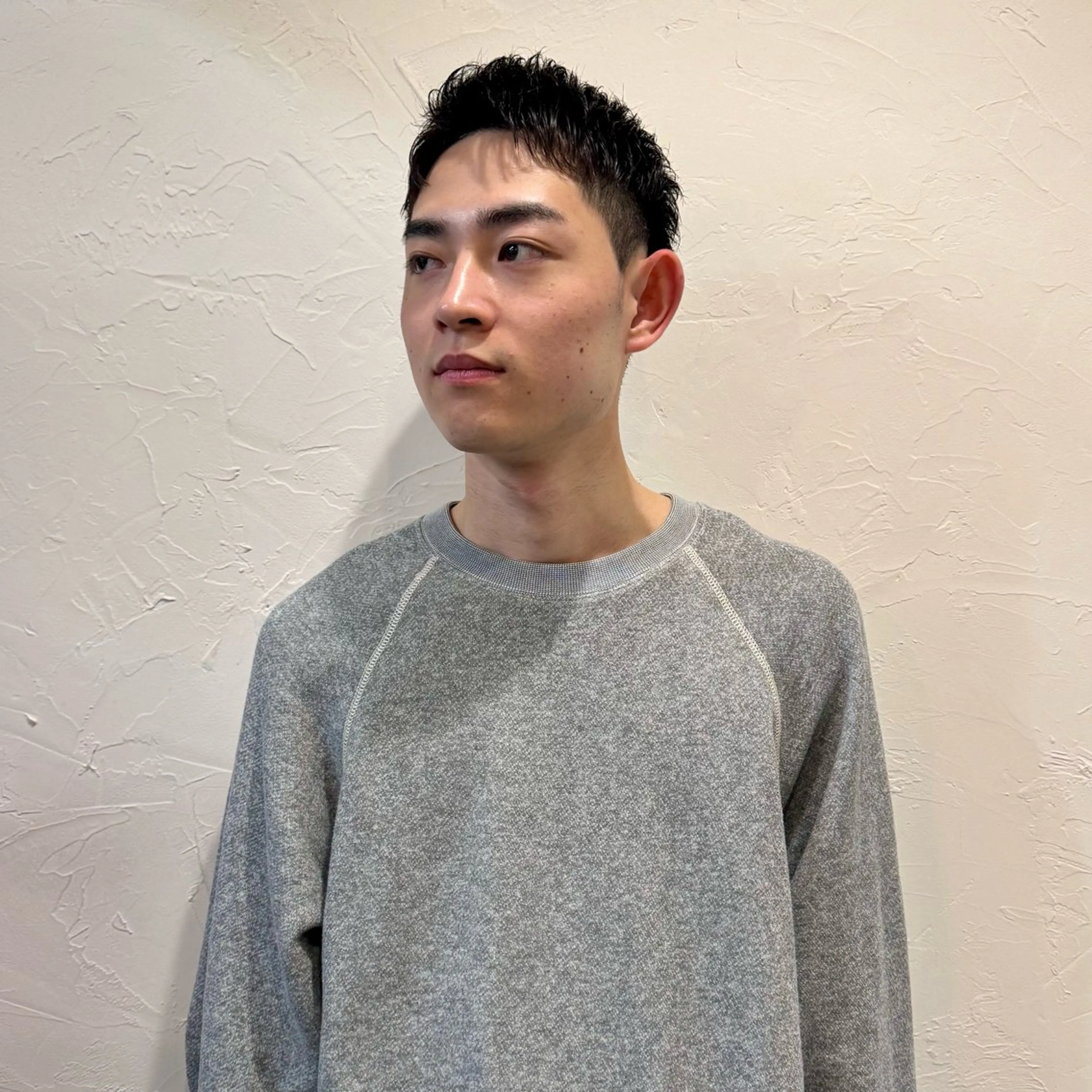 ショート メンズ アップバング メンズ就活ヘア メンズパーマ メンズショート スパイキーショート カット ヘアセット 【池袋/スパイキー ショート】ⓝⓘⓜⓤのヘアスタイル