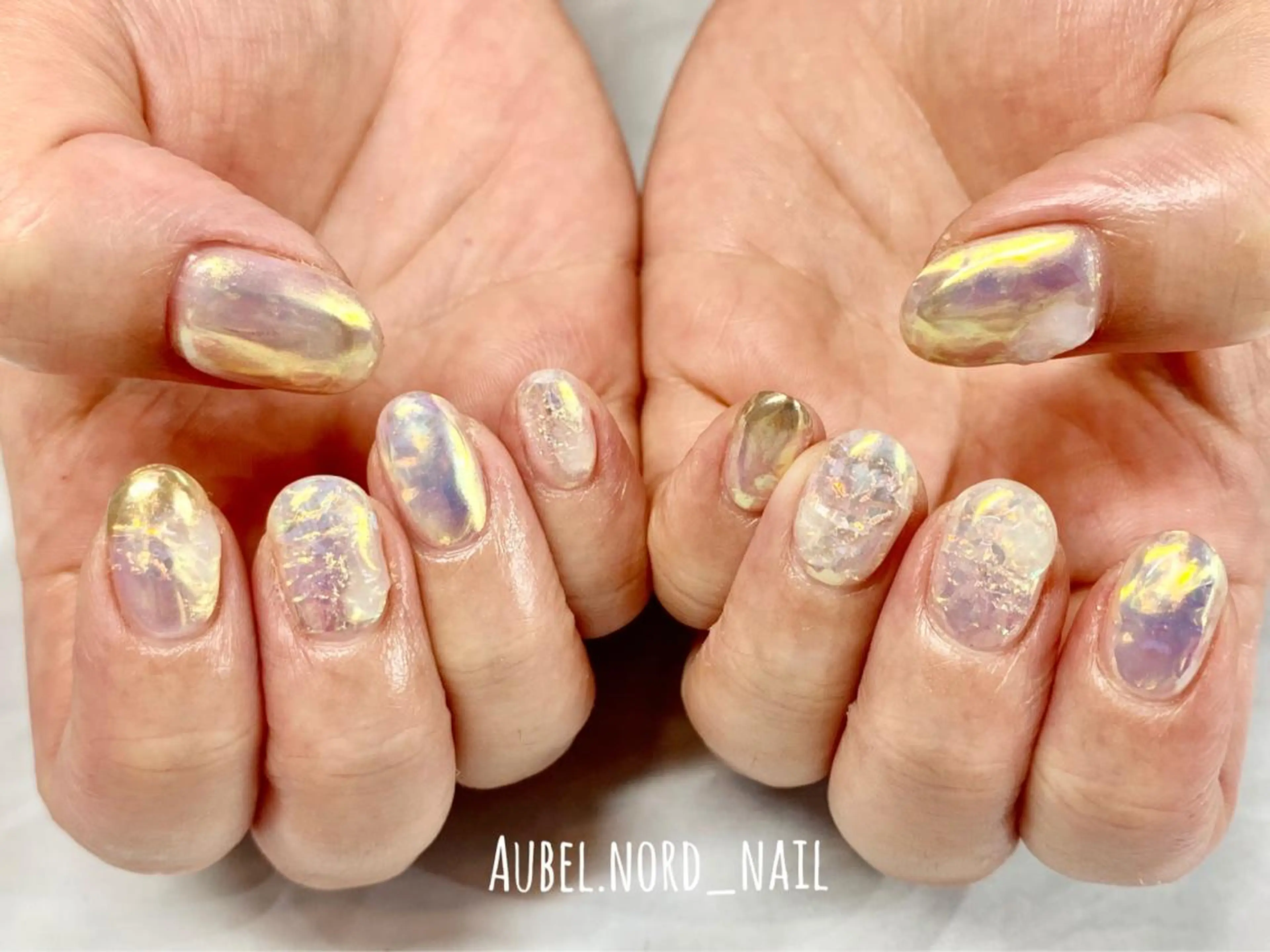 ネイル 氷ネイル・うるうるネイル Aubel.nord_nail所属・Aubel.nord オーベルノールのネイルデザイン