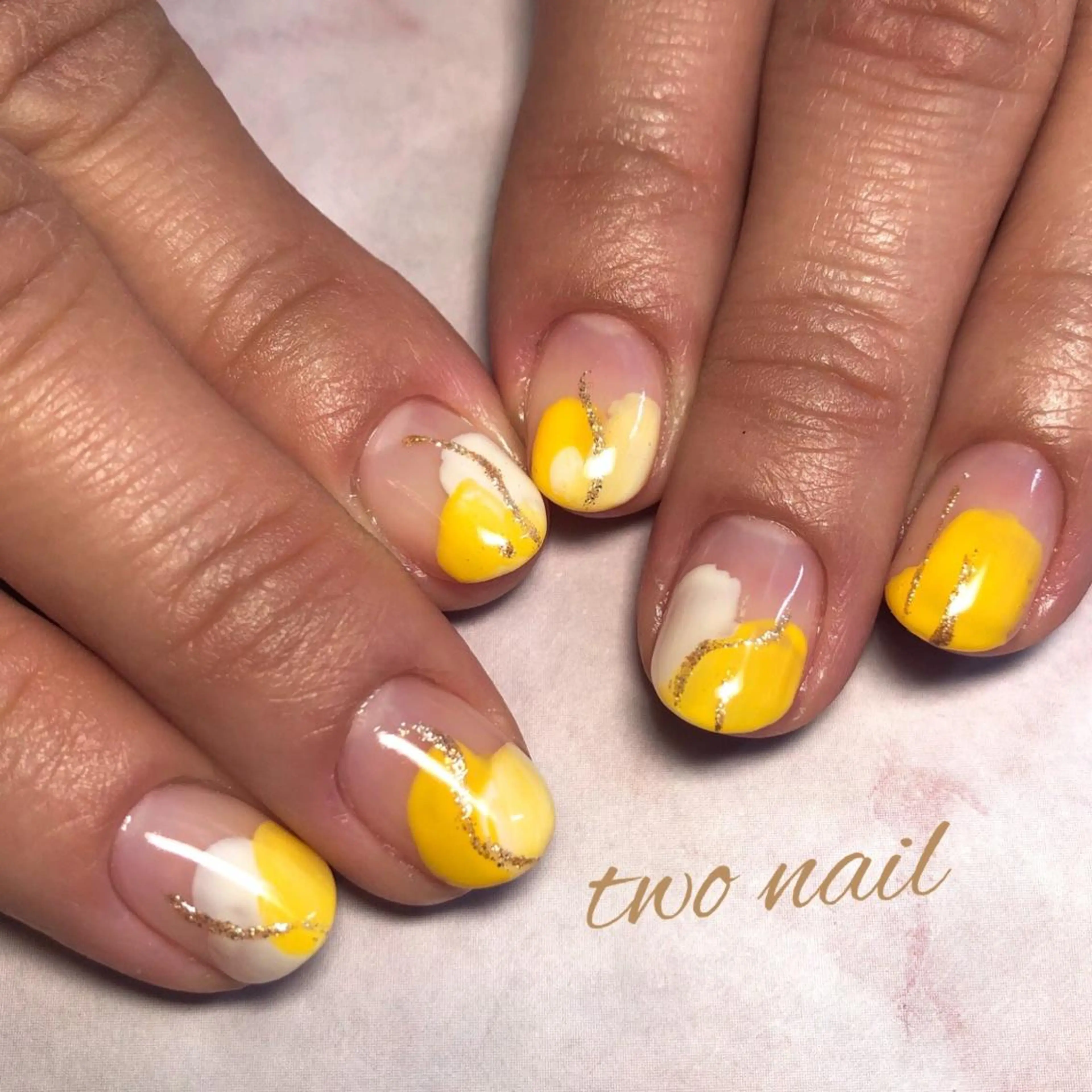 ネイル ホワイト two nailのネイルデザイン
