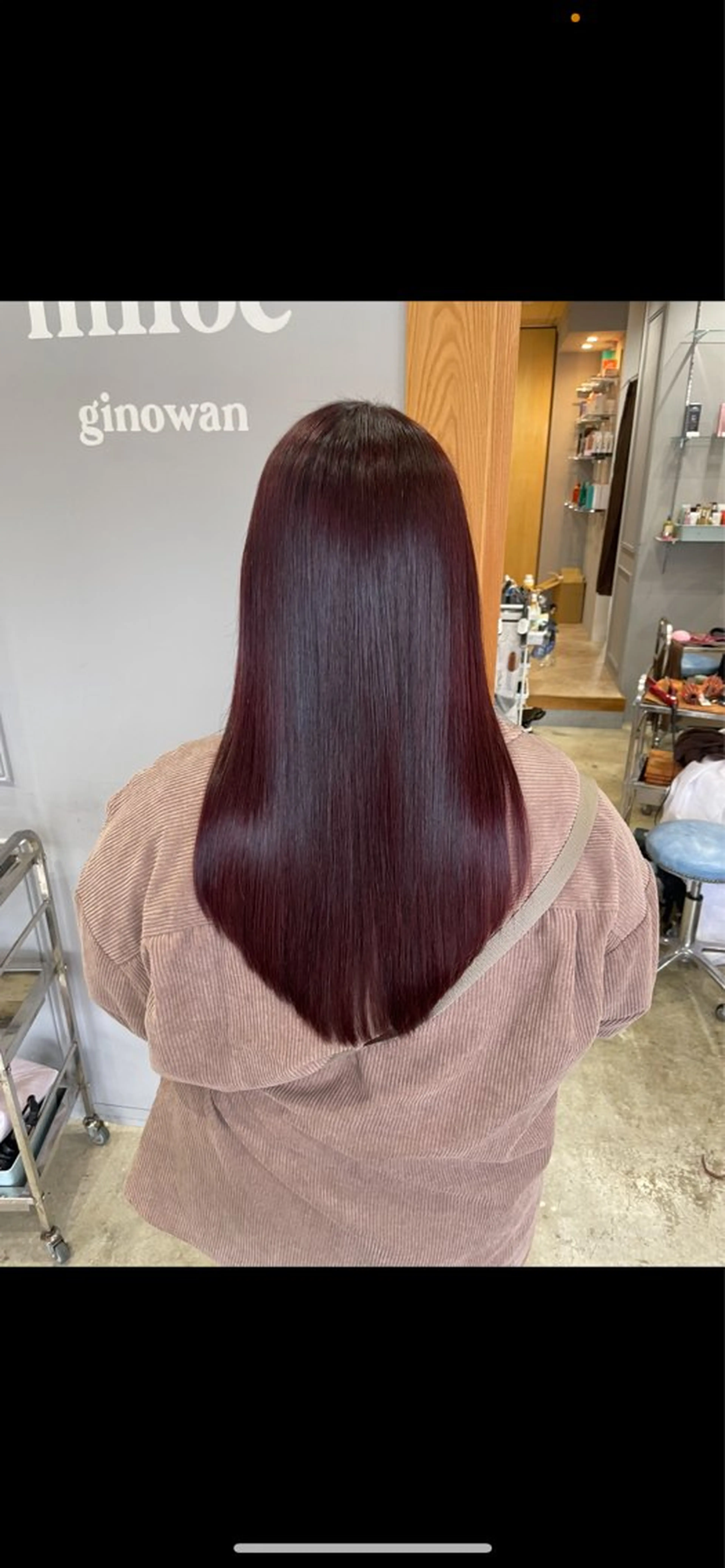 ロング ヘアカラー トリートメント miloc himekaのヘアスタイル