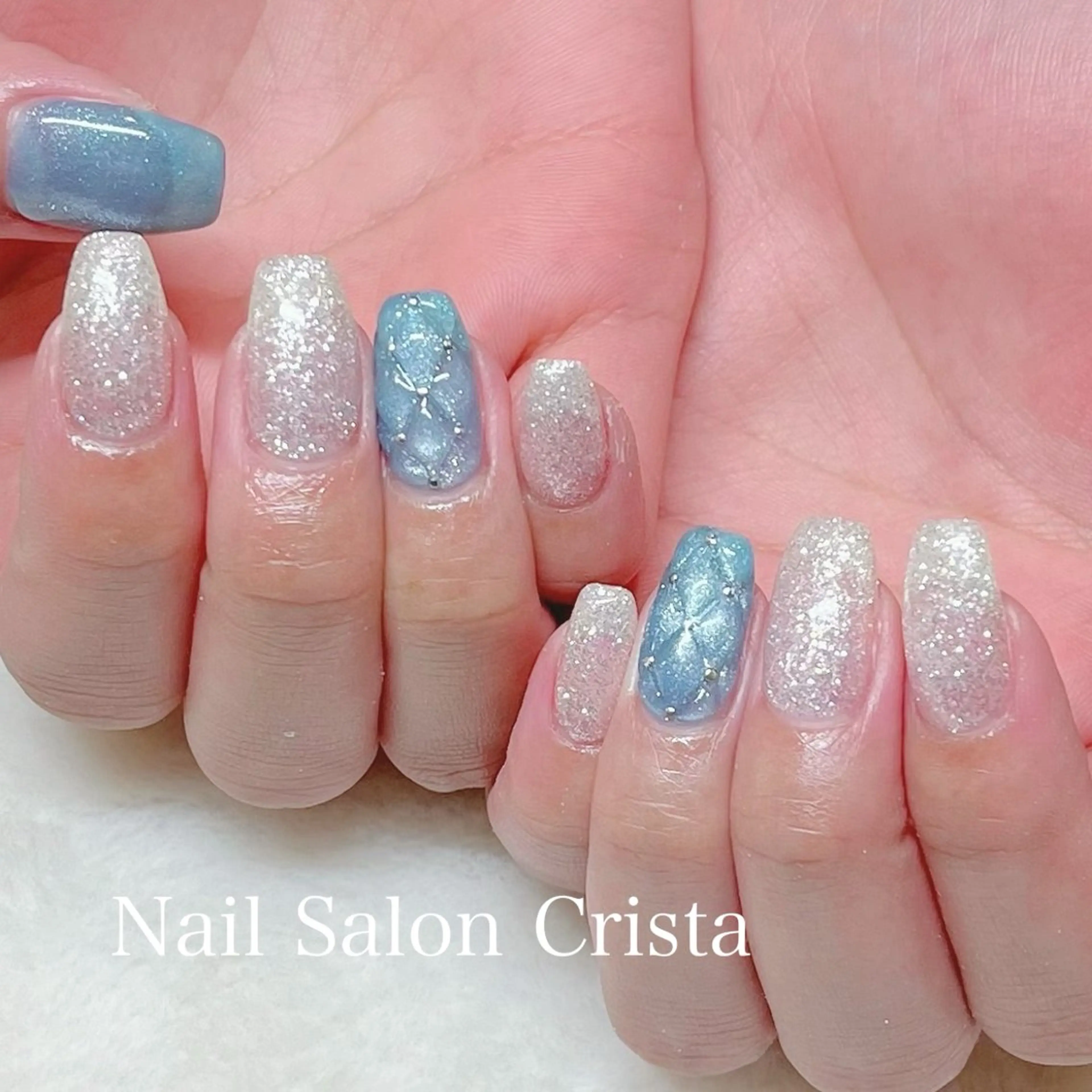 ネイル フットネイル ジェルネイル マグネットネイル オフィスネイル ワンカラーネイル NAILSALON CRISTA所属・🤍CRISTA yui🤍のネイルデザイン