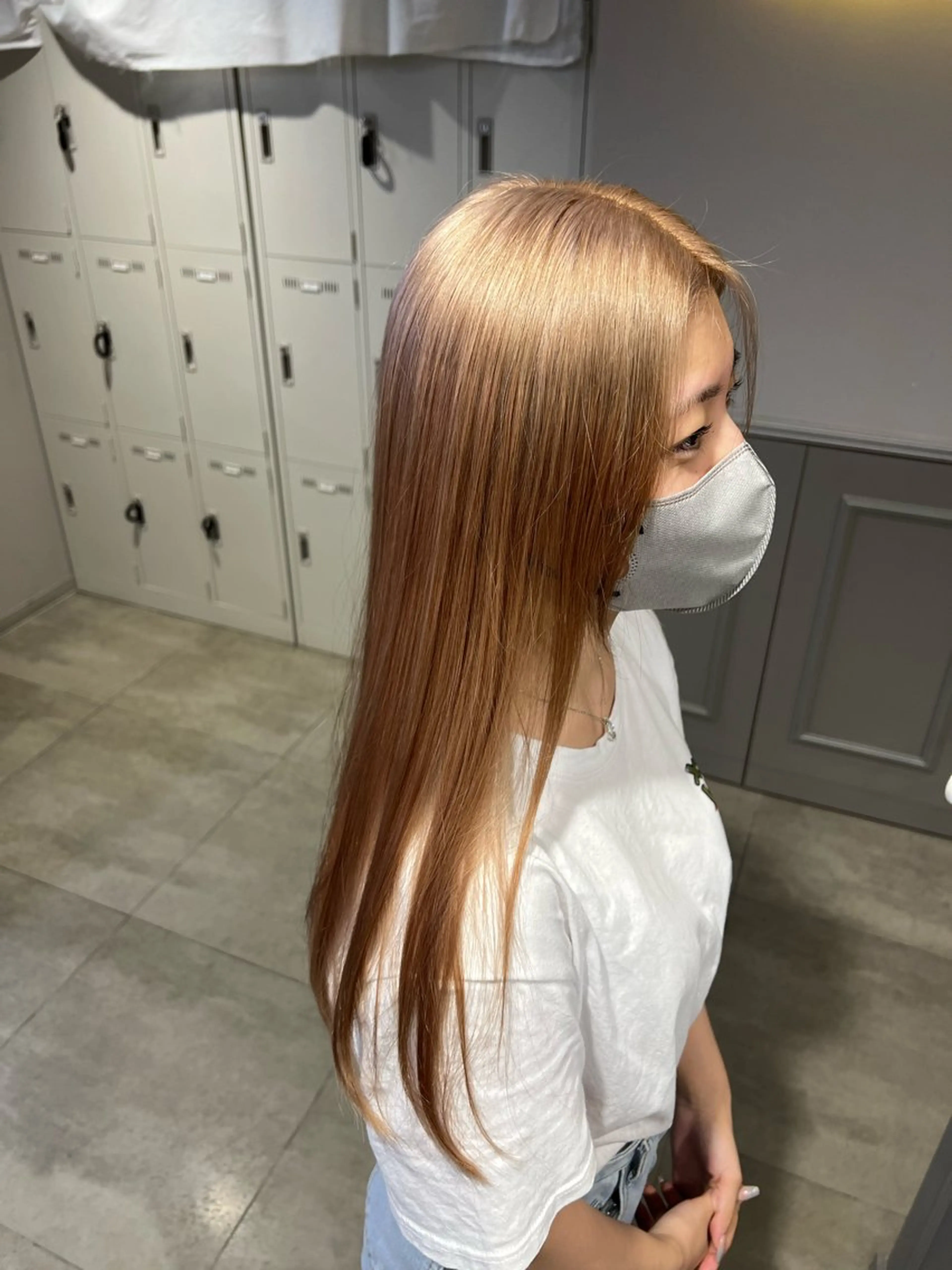 ロング カラー ヘアカラー 韓国レイヤーカット /REIのヘアスタイル