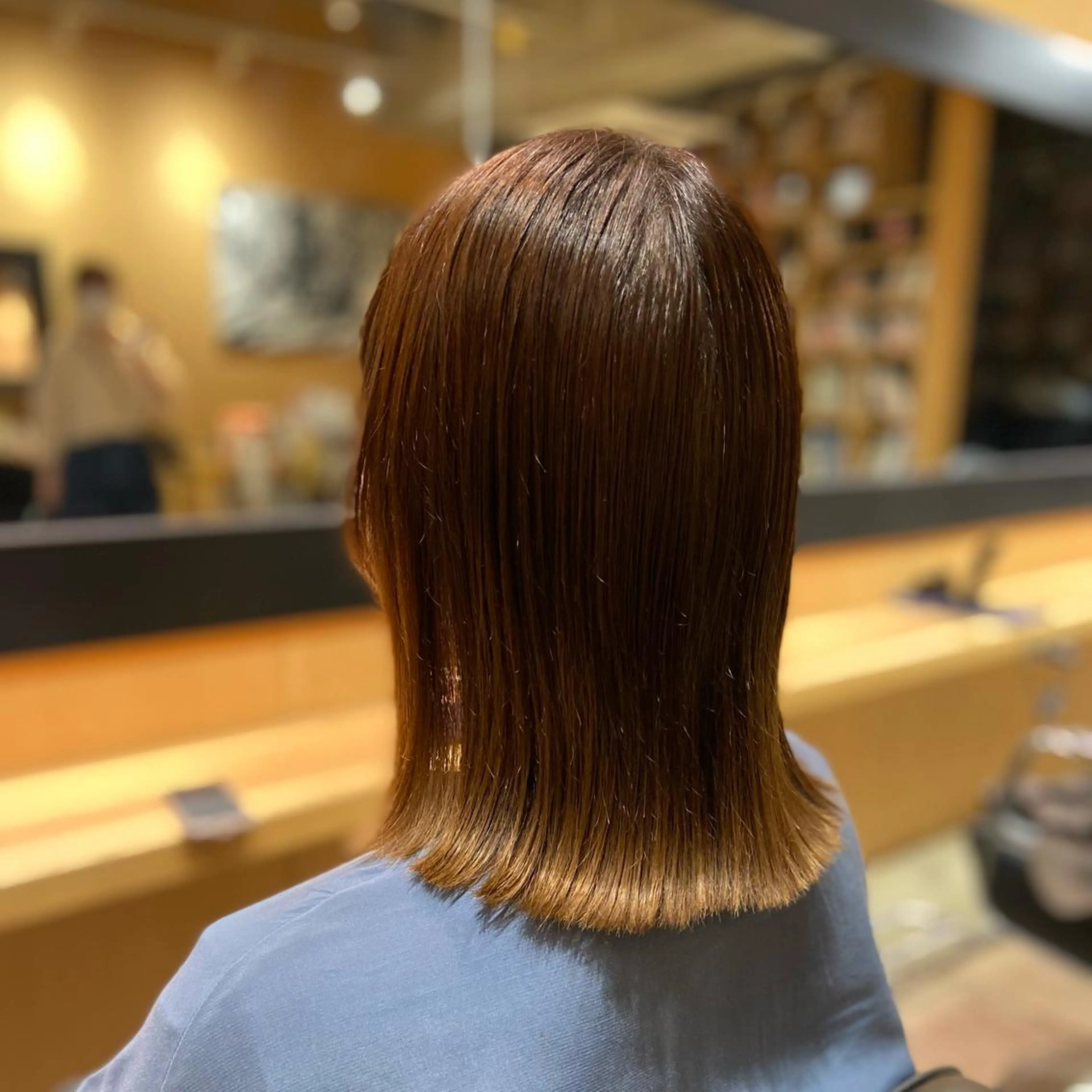 ミディアム パーマ ミディアムパーマ ストレートパーマ IWASHITA TAKESHIのヘアスタイル