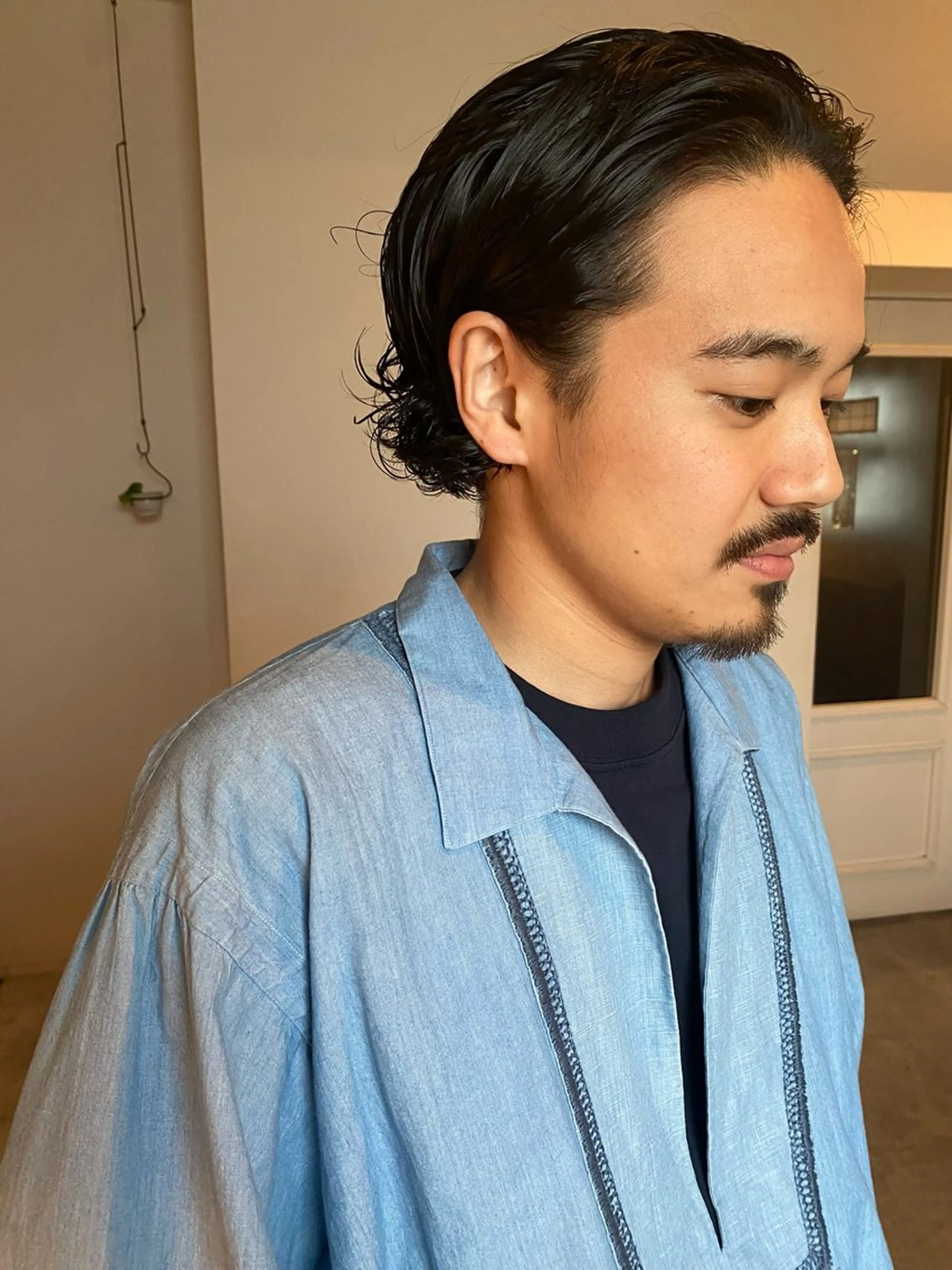 ショート パーマ メンズ カット パーマ トリートメント 今泉 颯太/room3のヘアスタイル