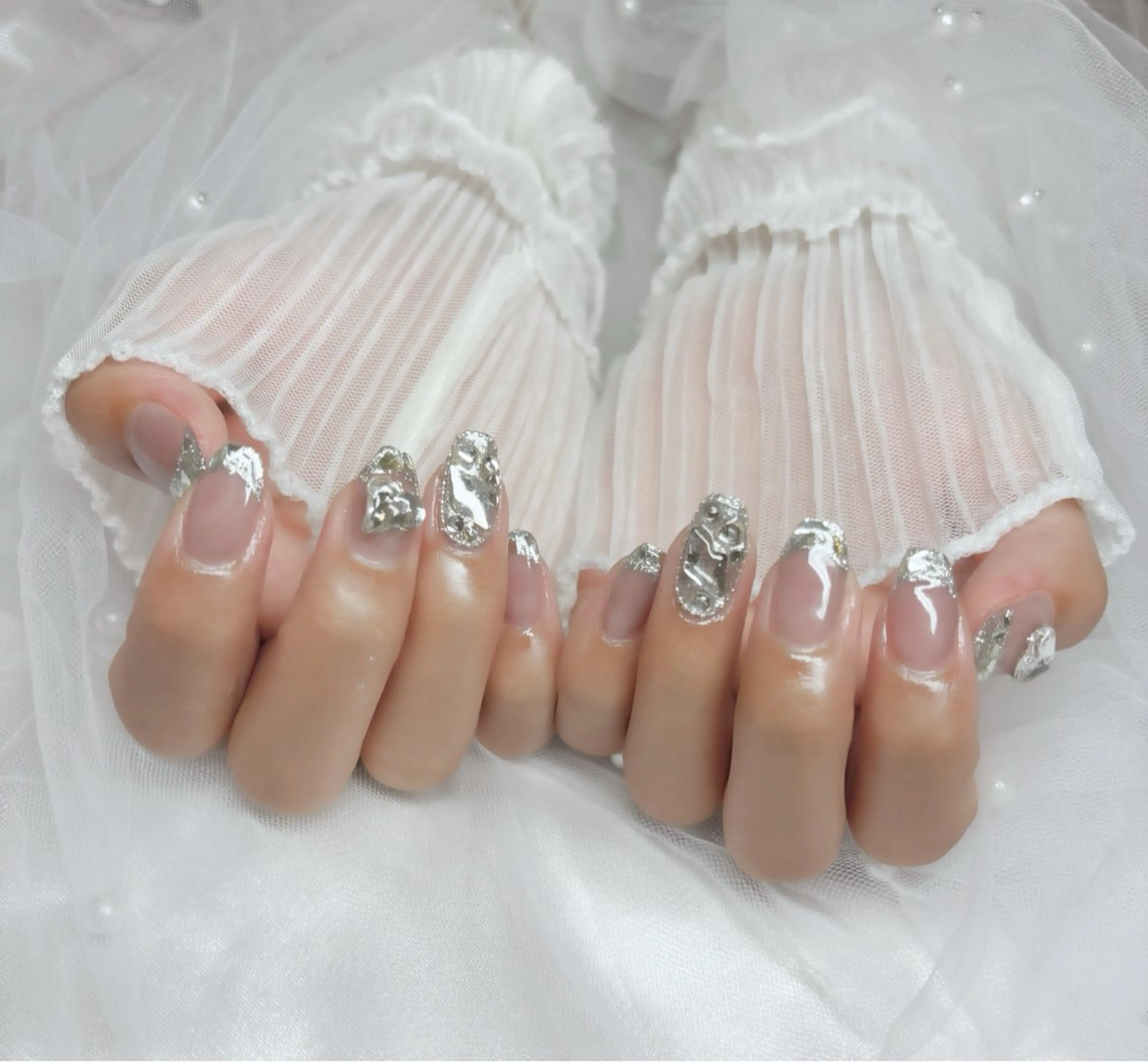 ネイル キラキラネイル ハンドネイル Nail Salon macherieのネイルデザイン