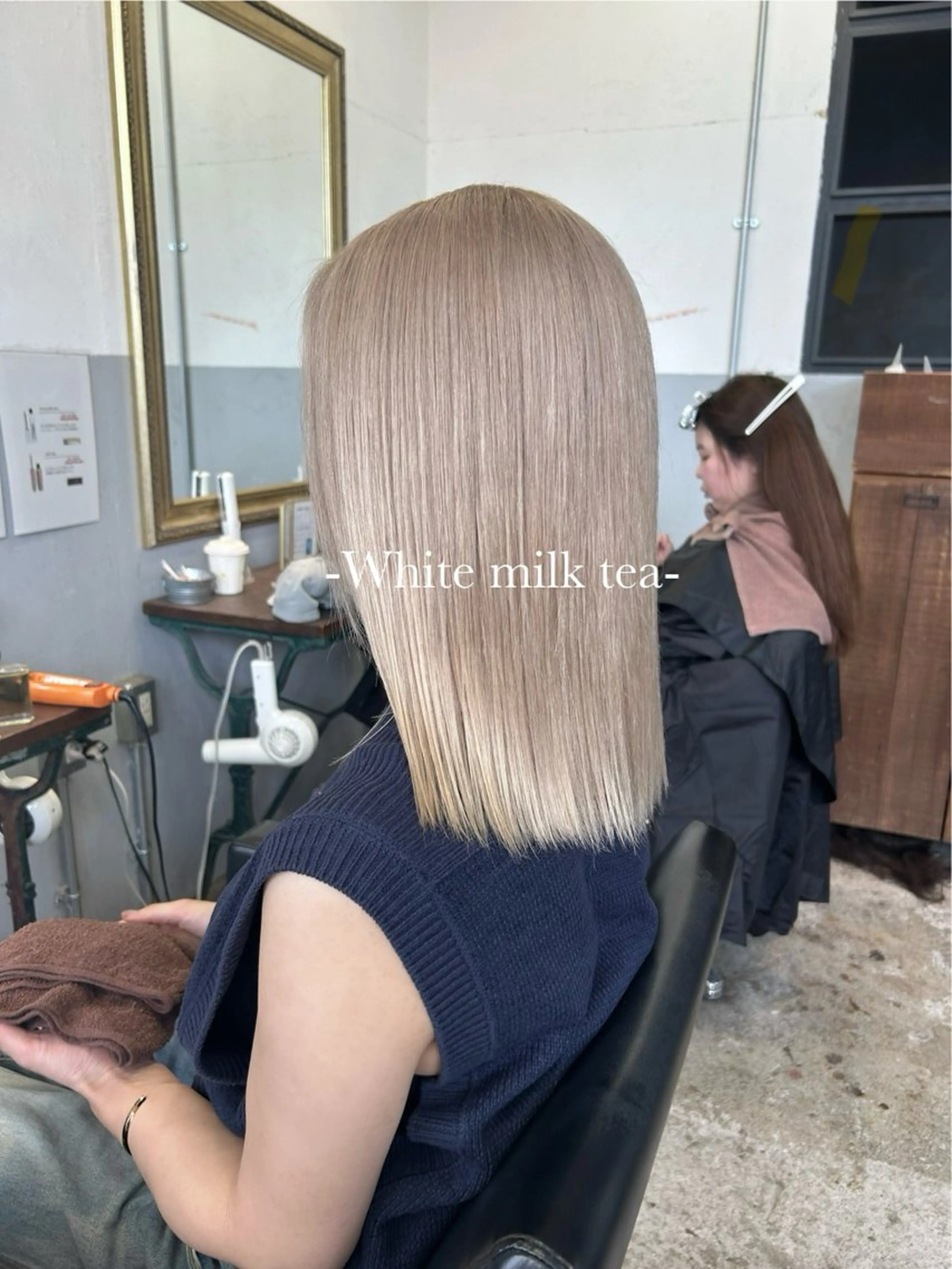 ミディアム カラー SITY.天神大名【シティ】所属・🦋mamiya🦋 カットモデル募集のヘアスタイル