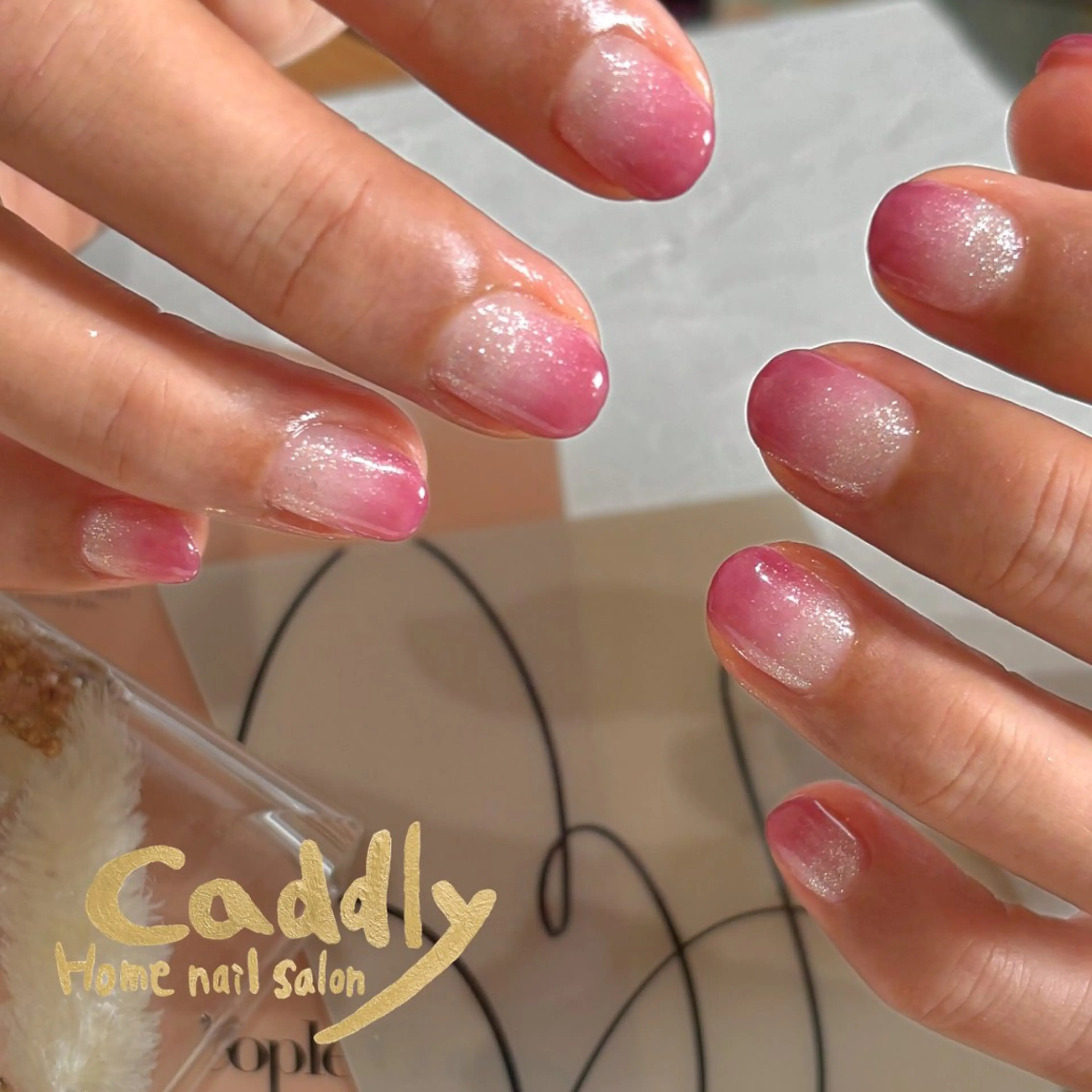 ネイル フラッシュネイル ハンドネイル caddly naoのネイルデザイン