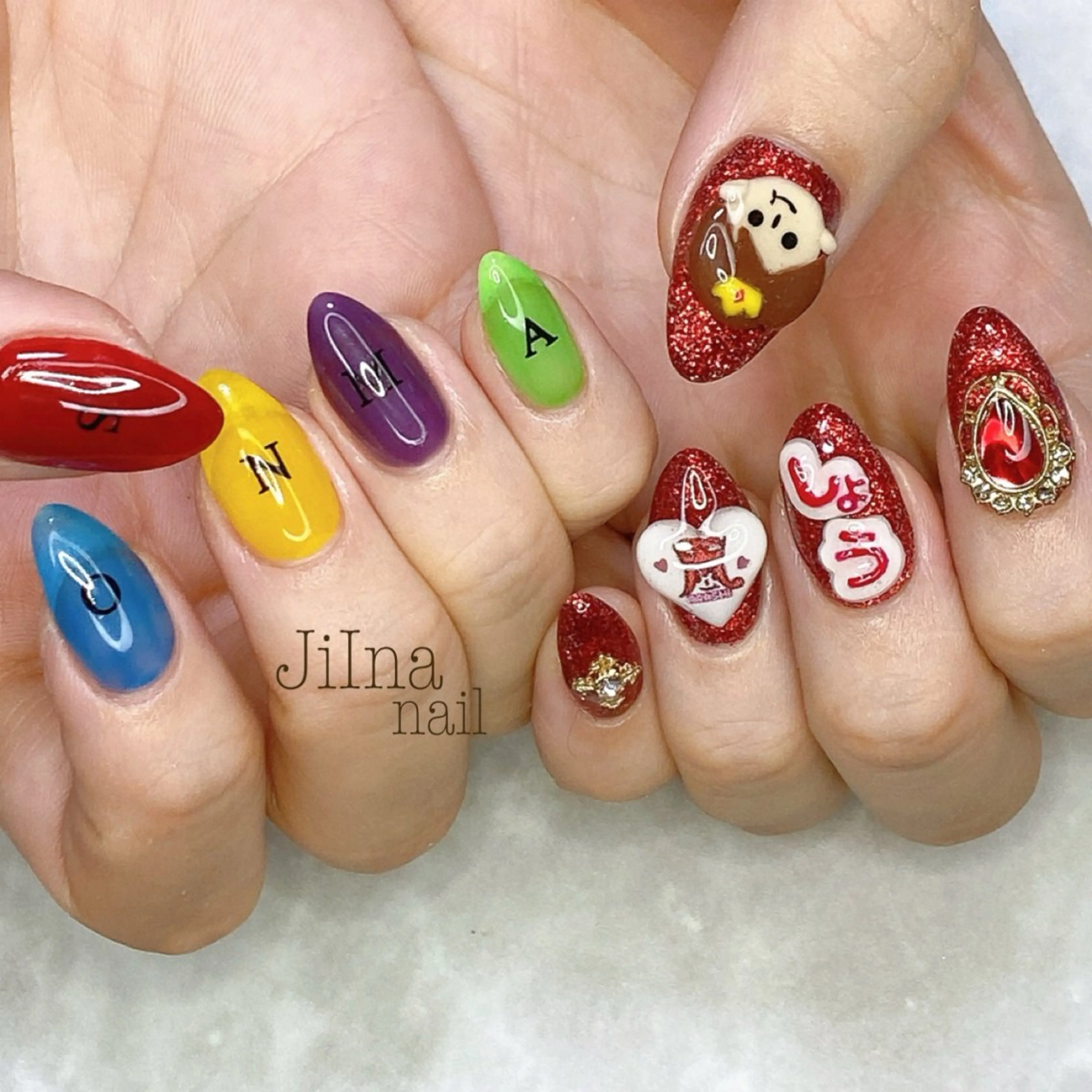 ネイル 持ち込み JiIna nailのネイルデザイン