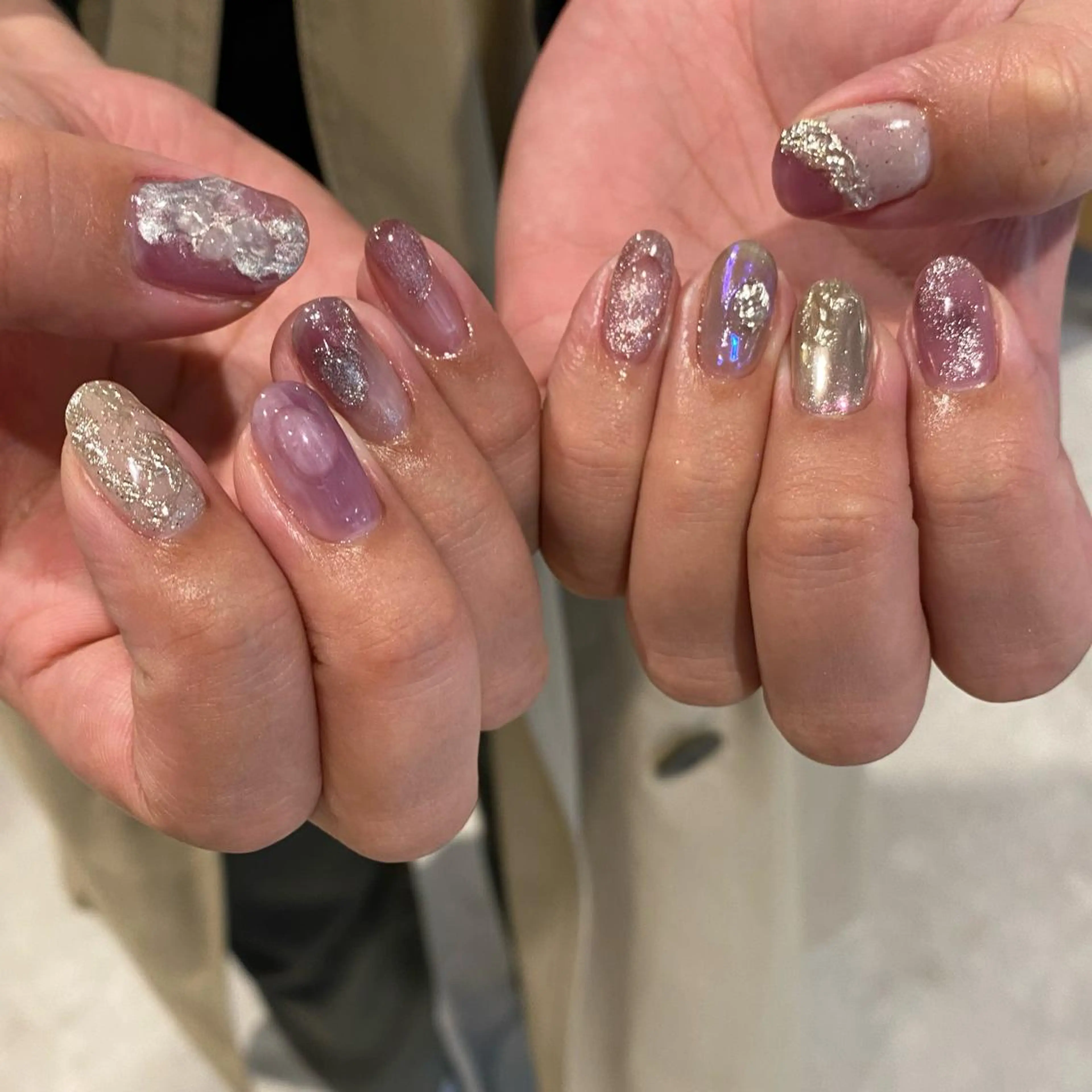 ネイル ニュアンスネイル ハンドネイル RINO AMANE nailのネイルデザイン