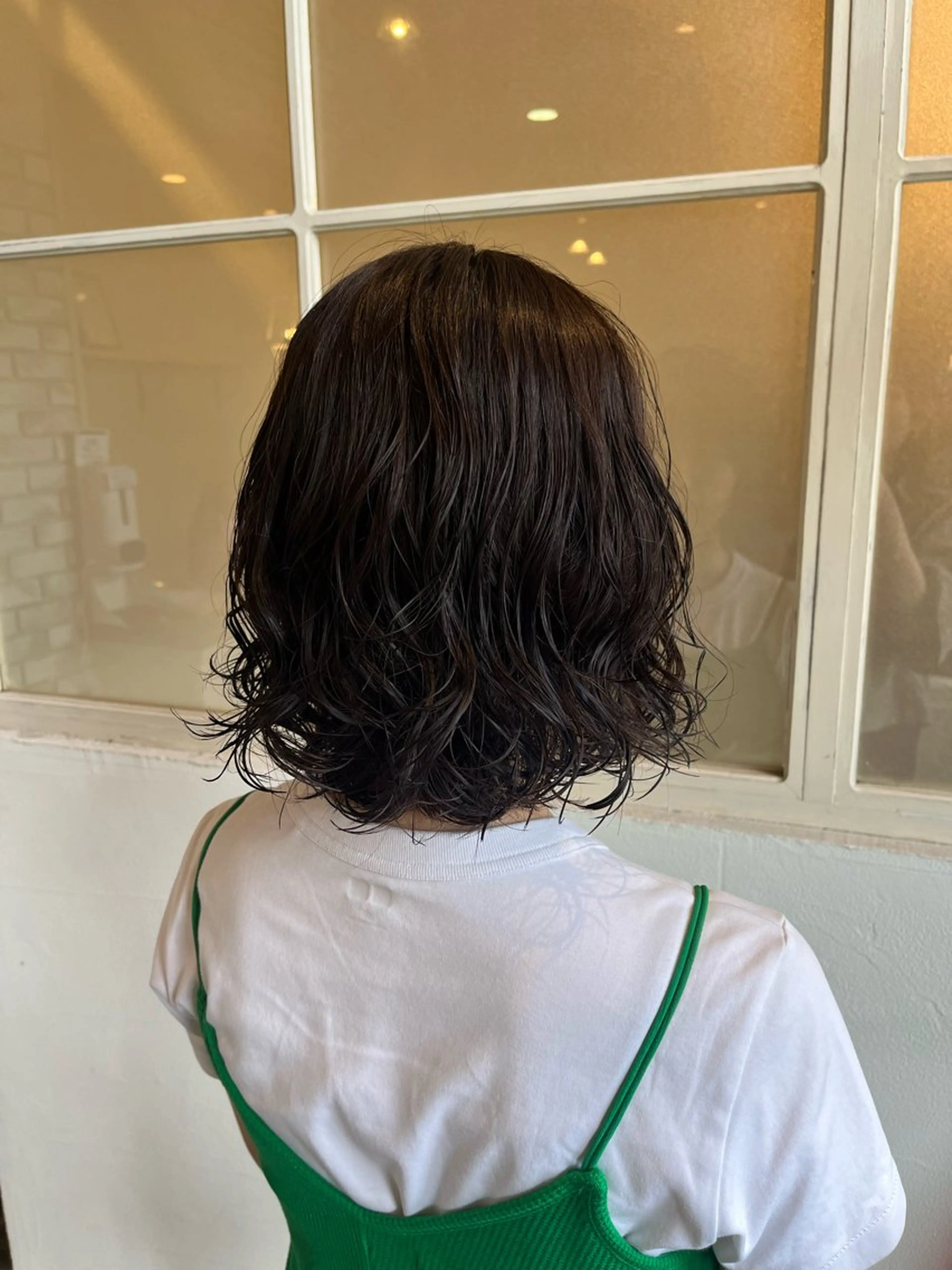 ミディアム パーマ Ayumi/艶カラー /レイヤー/ネイルのネイルデザイン