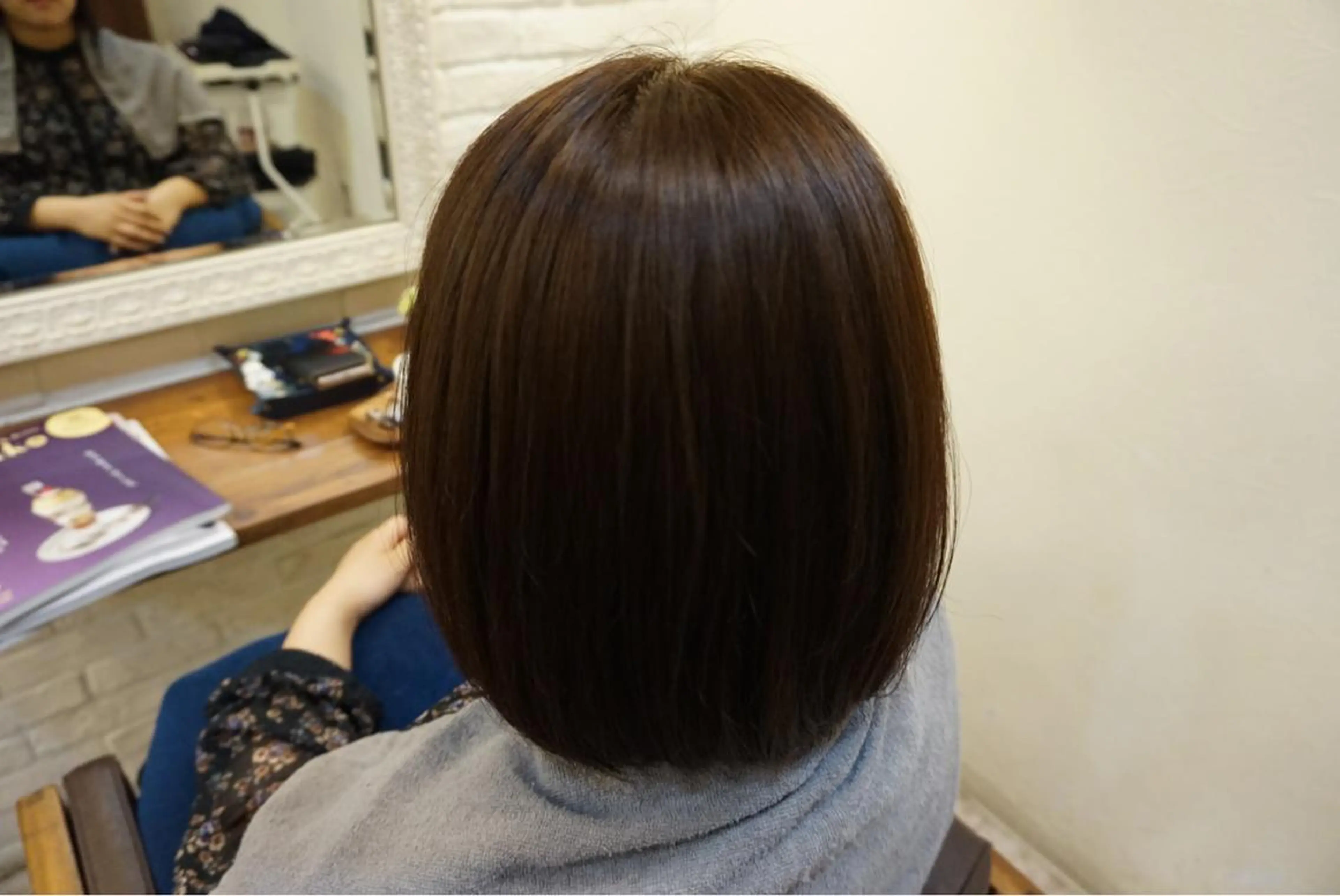 ショート カラー ベージュカラー 卒業式のヘアスタイル SHANTi 飯塚 ヘアセット/髪質改善のヘアスタイル