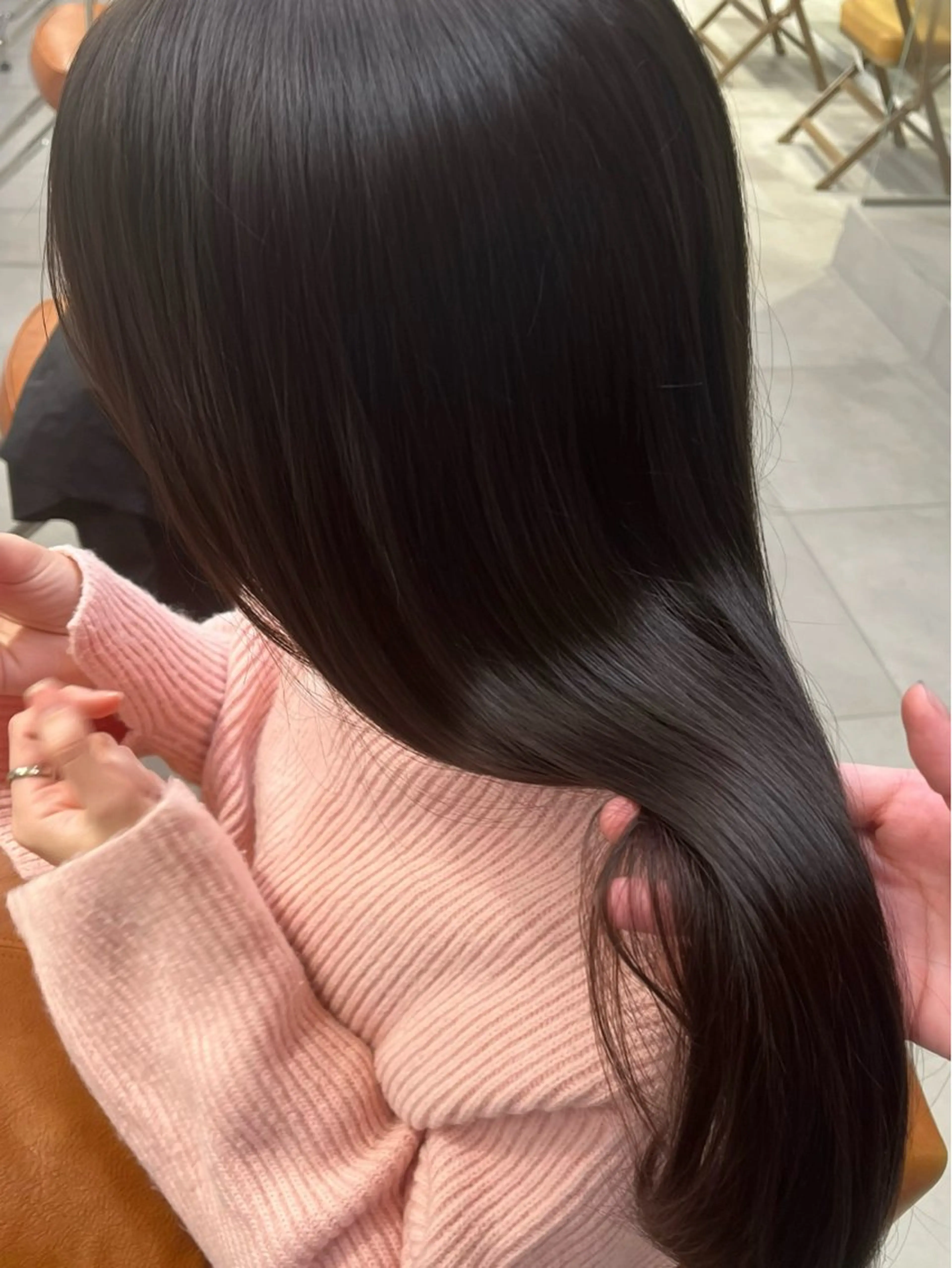 ロング カラー ヘアカラー トリートメント Kasumi | くすみブラウン×渋谷のヘアスタイル