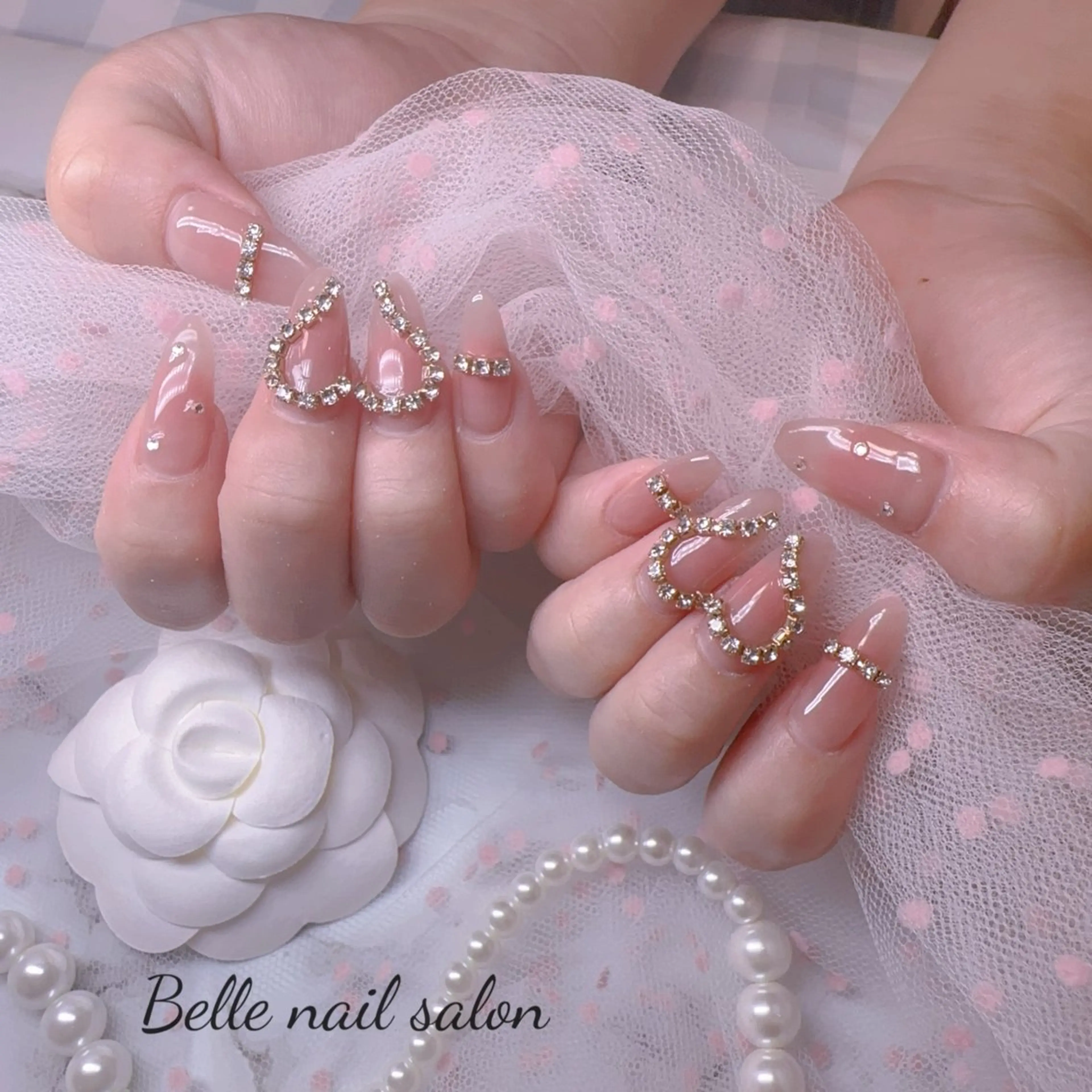 ネイル オーロラネイル 長さ出し フットネイル 韓国ネイル ラメ(グリッター) Belle nail salon 新小岩のネイルデザイン
