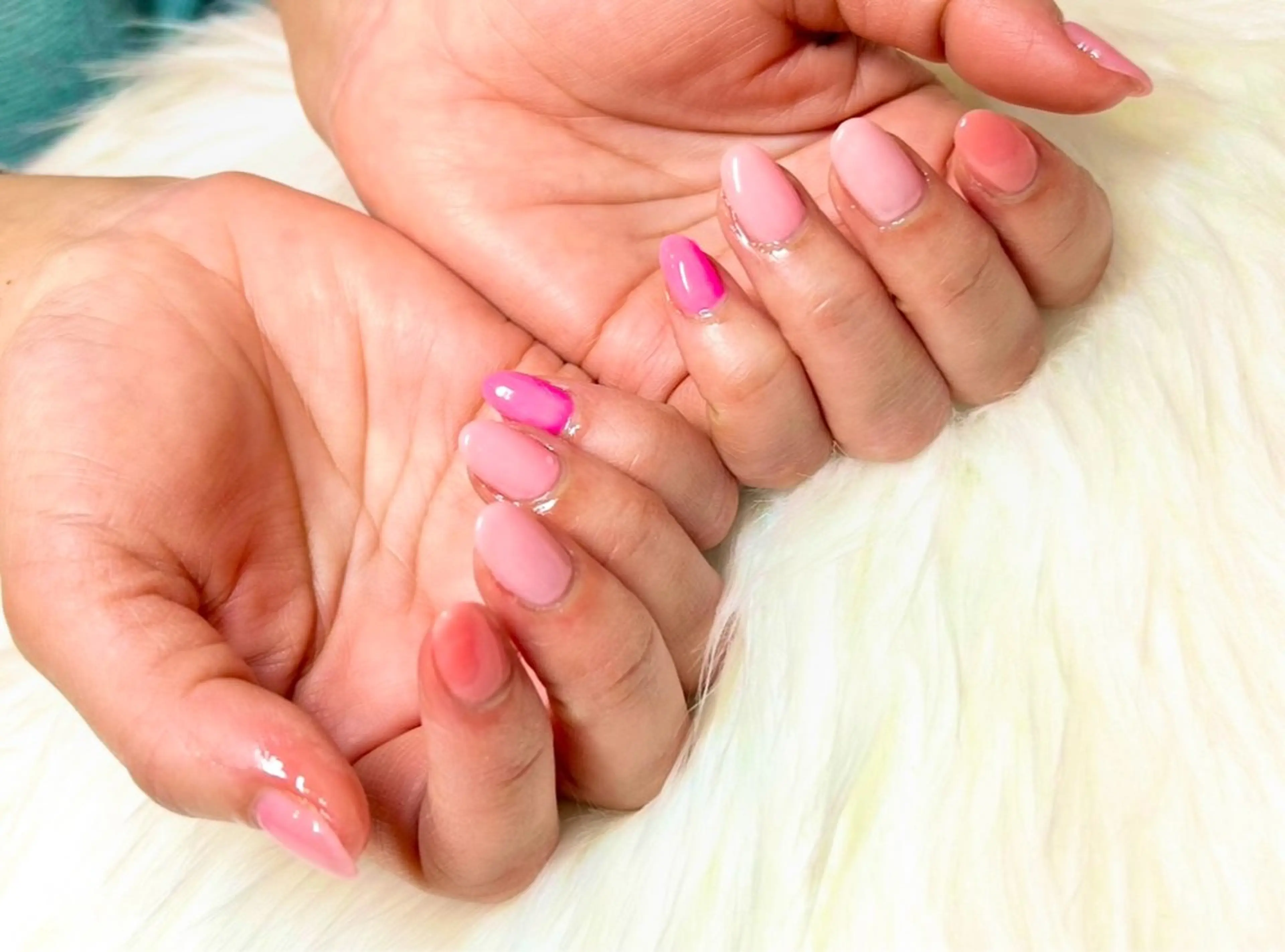 ネイル 持ち込み ニュアンスネイル 春ネイル 頑張る女性の味方✴︎ M.i　nail ♡のネイルデザイン