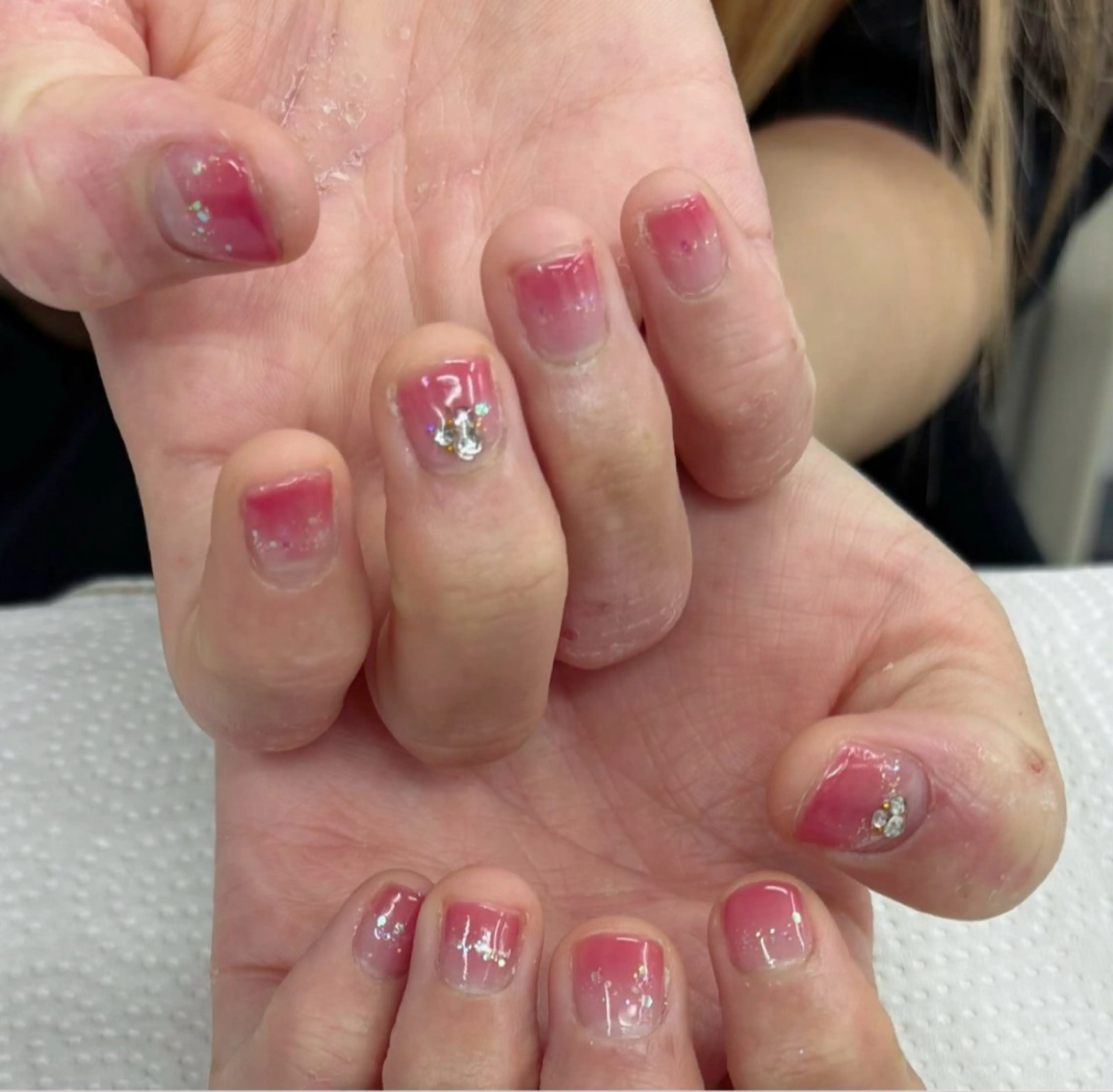 ネイル グラデーション ピンク 宮嶋 邦佳のネイルデザイン