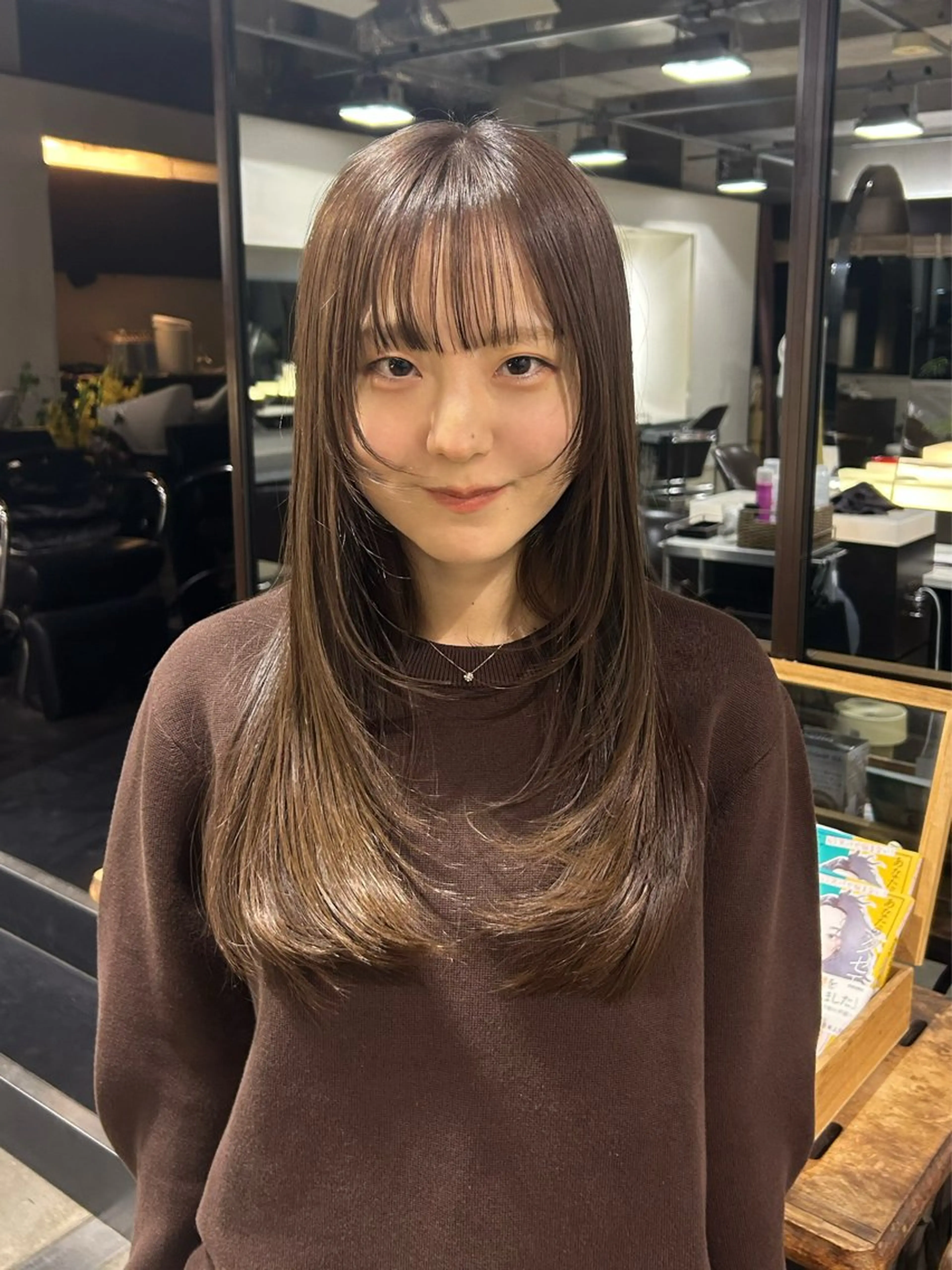 セミロング unsarto所属・レイヤー💫パーマ 🌙 nanacoのヘアスタイル