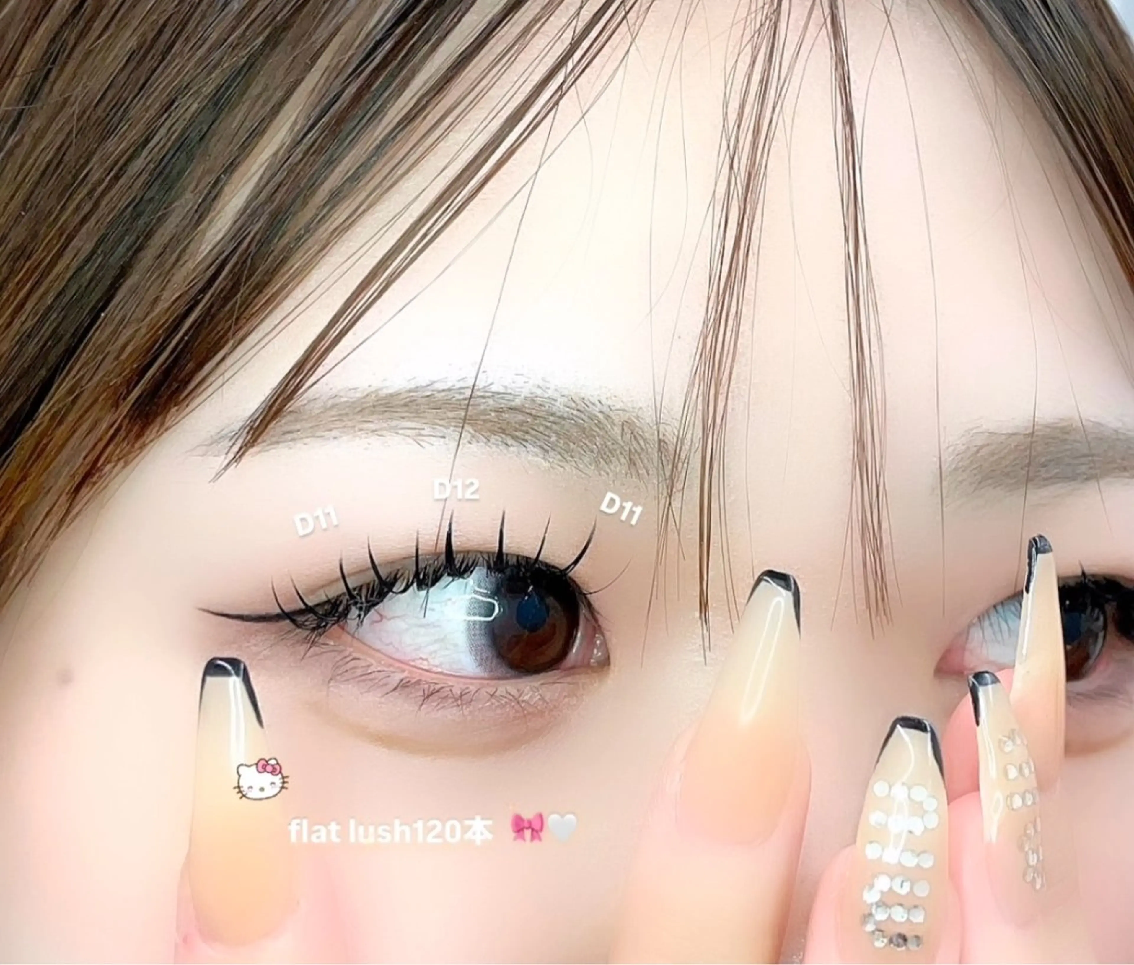 【平日限定◎大人可愛いまつ毛へ】フラットラッシュ120本（オフ込）🎀🫧✨の写真