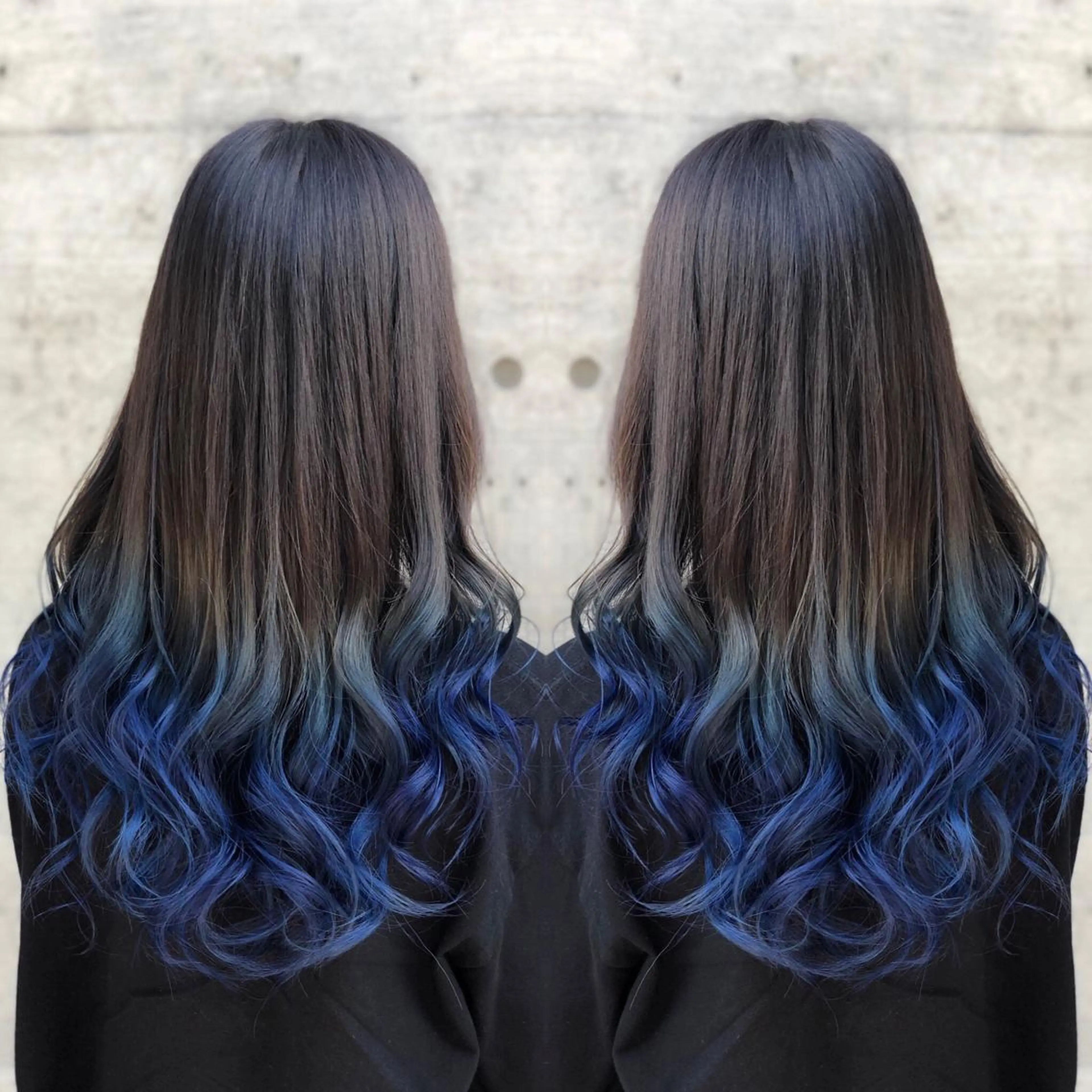 ロング カラー ブリーチ ブルーカラー ヘアカラー ミニモお気に入り数 No.1宍戸雄弥のヘアスタイル