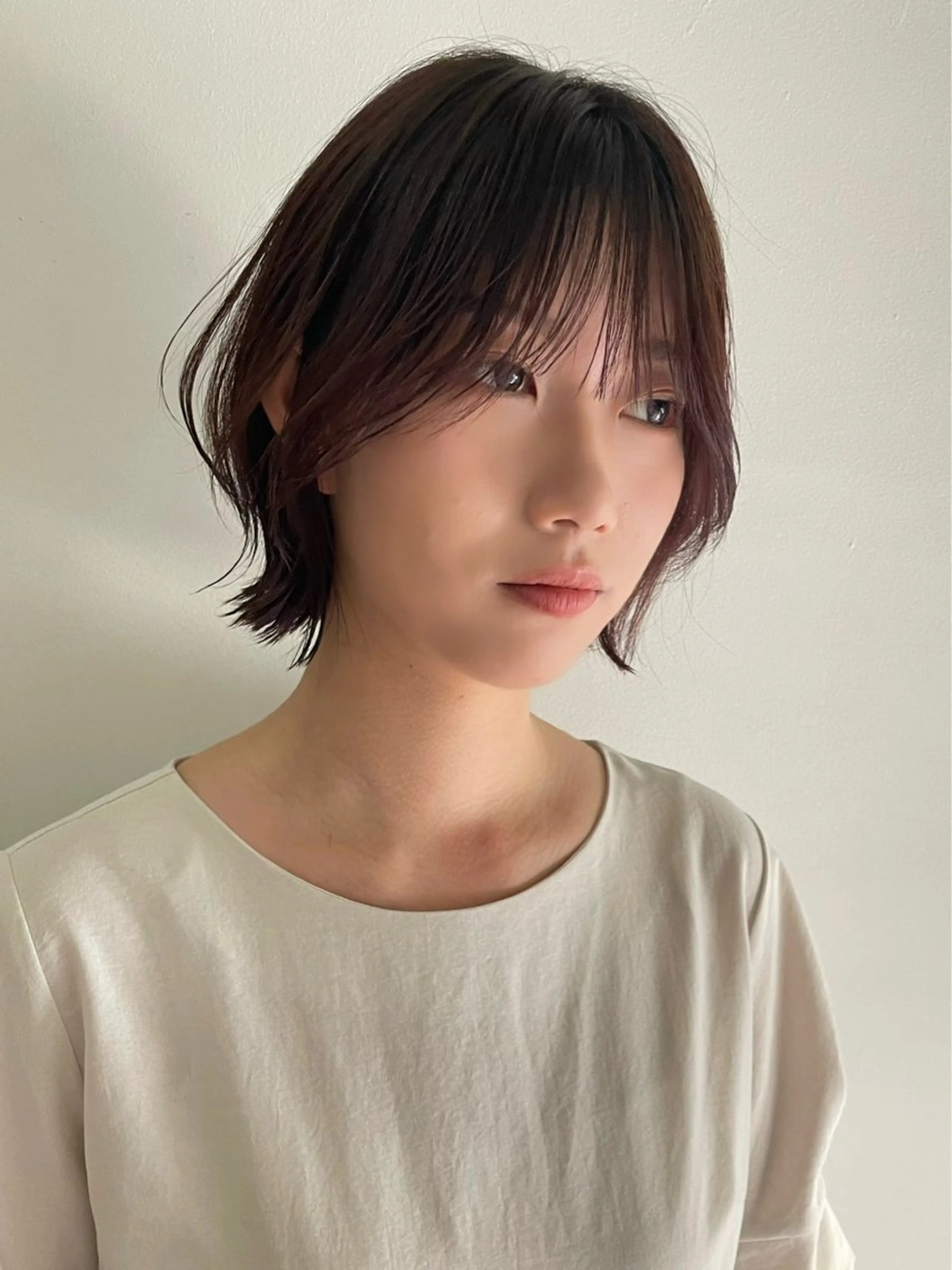 ショート cinq   PROJECT所属・ミルクティーベージュ /ボブ/あげは🎀のヘアスタイル