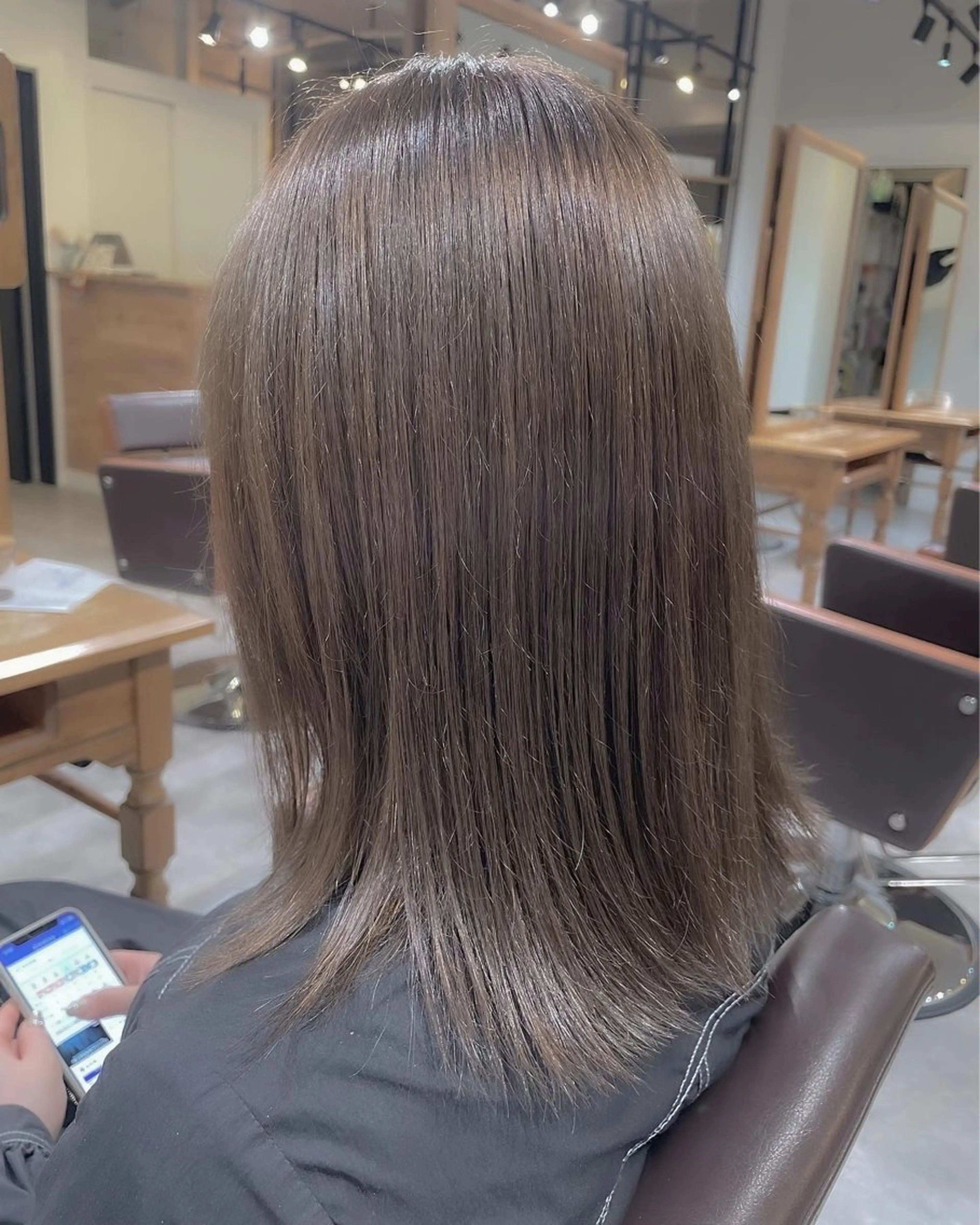 ミディアム 髪質改善/艶カラー 🤍mizueのヘアスタイル