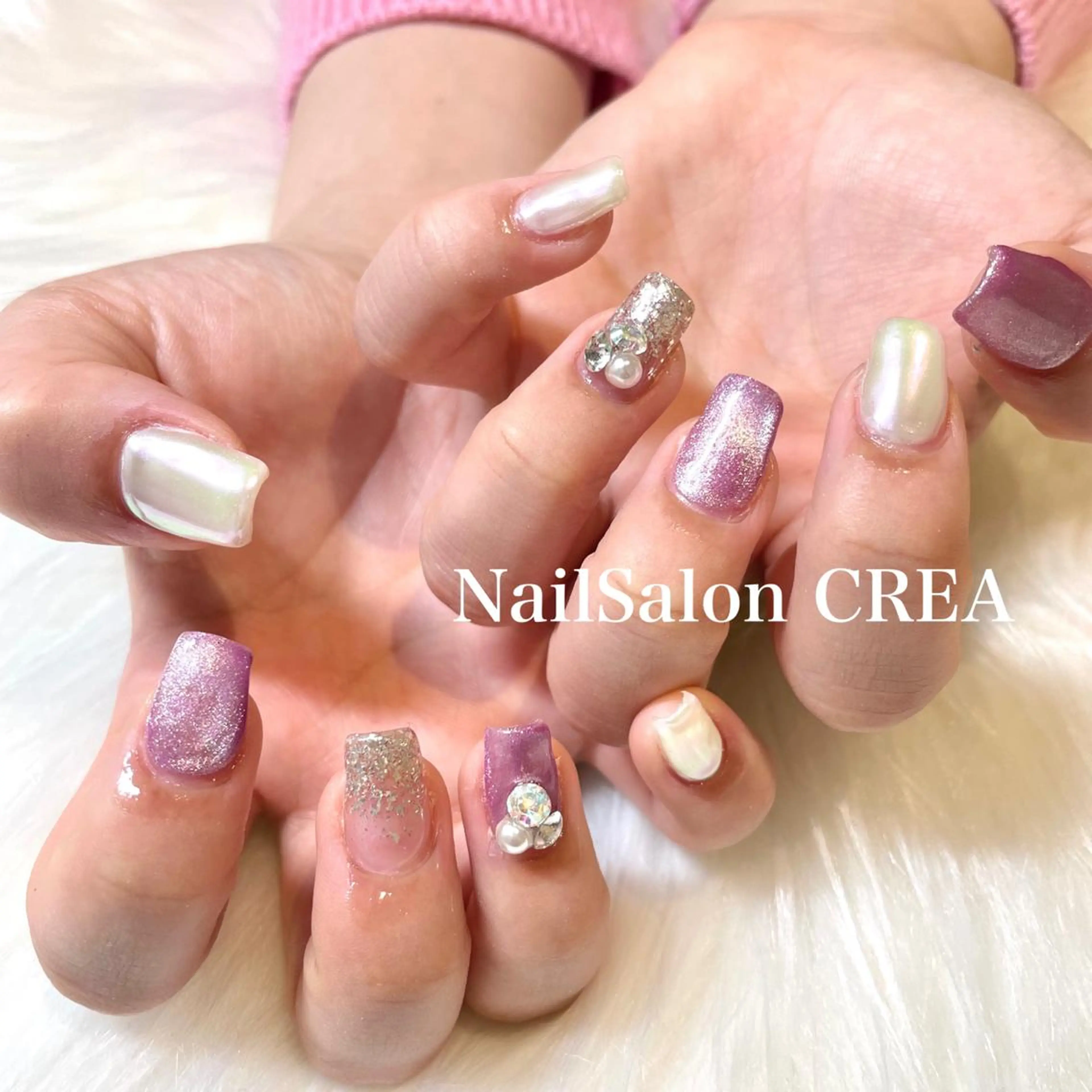 ネイル 春ネイル ハンドネイル NailSalon CREAのネイルデザイン