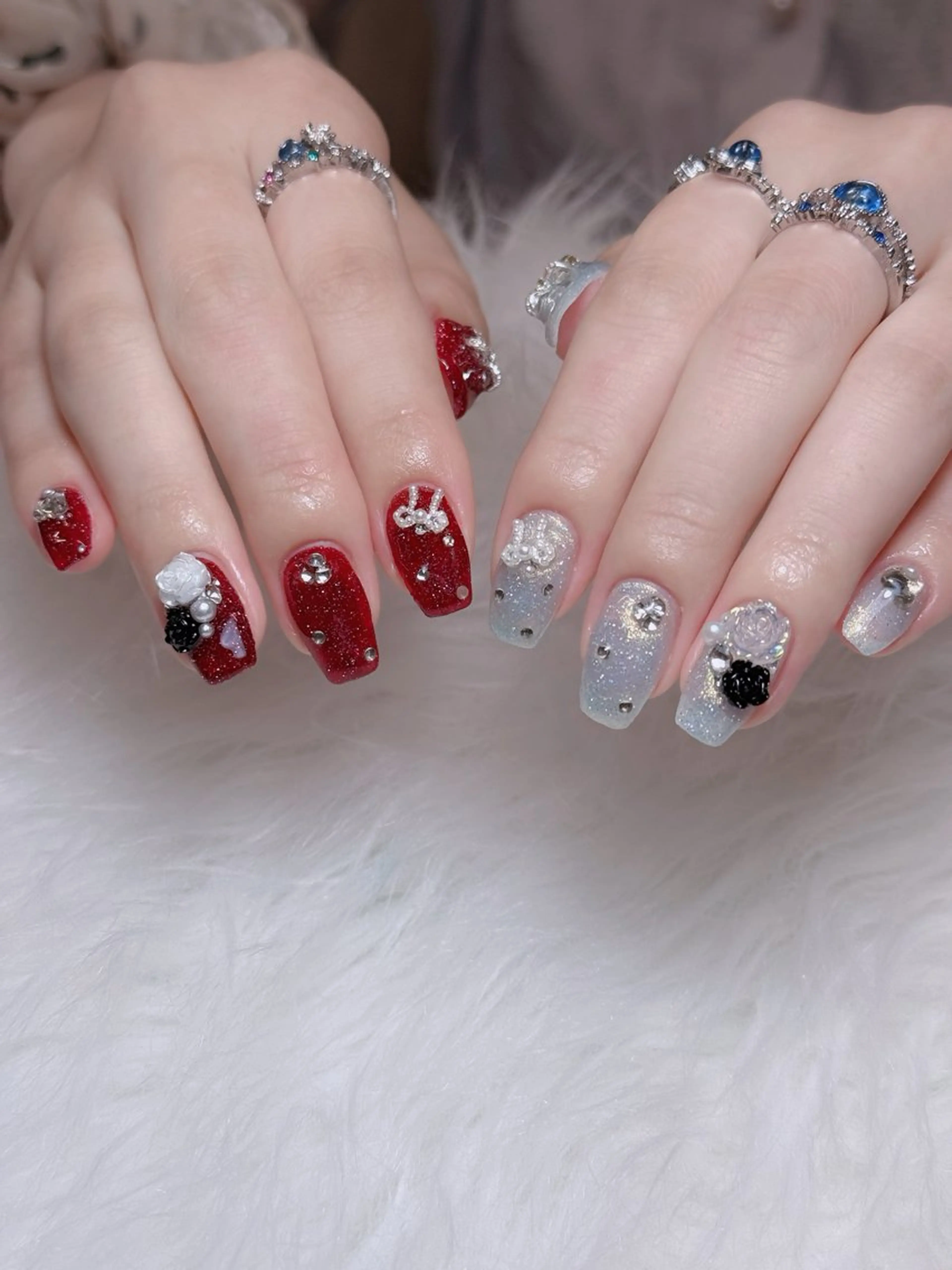 ネイル オーロラネイル チークネイル フットネイル フレンチネイル 韓国ネイル ハンドネイル Lumi Nailのネイルデザイン