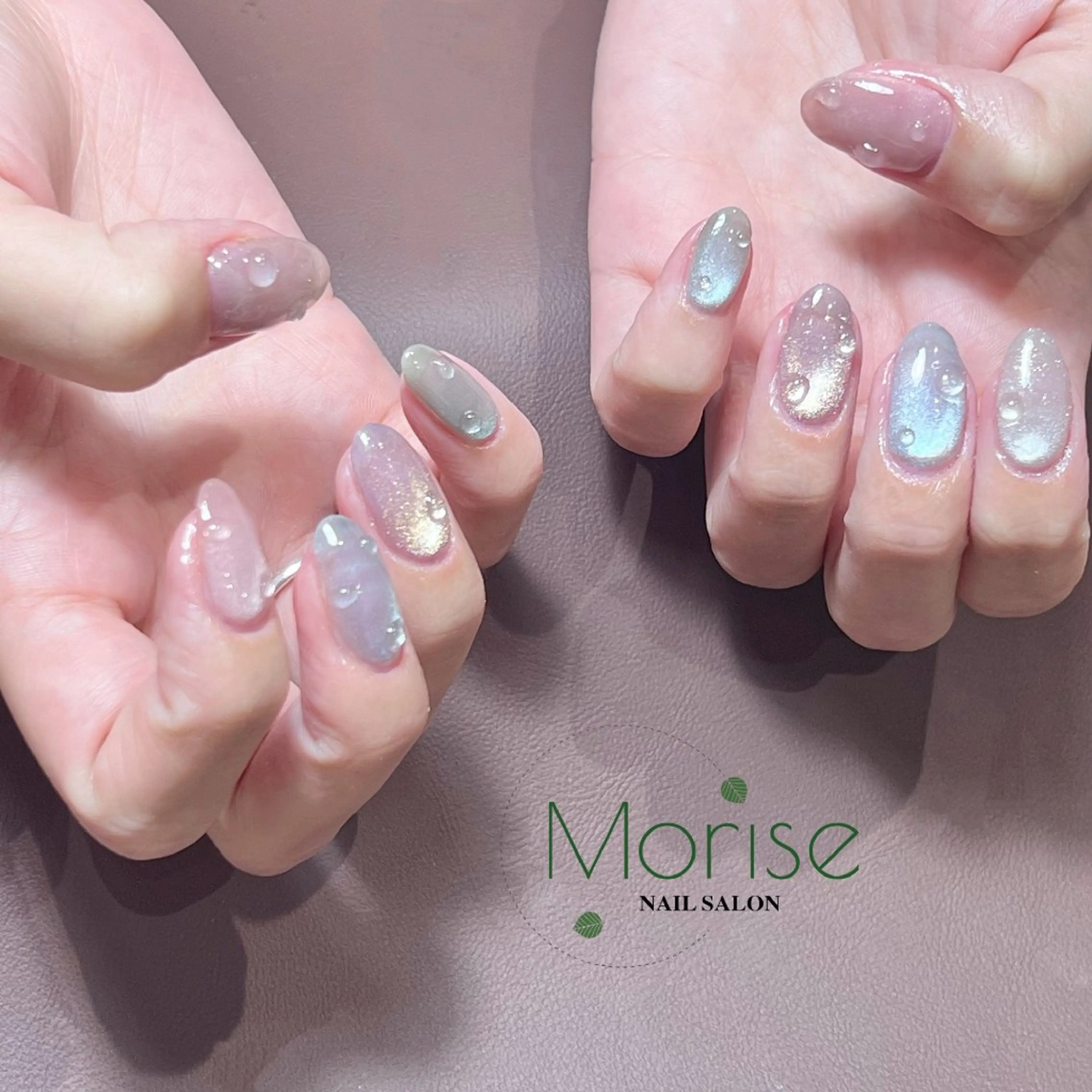ネイル フットネイル フレンチネイル ジェルネイル ガラスフレンチ 韓国ネイル ハンドネイル ハンドケア MoriseNail 原宿店のネイルデザイン