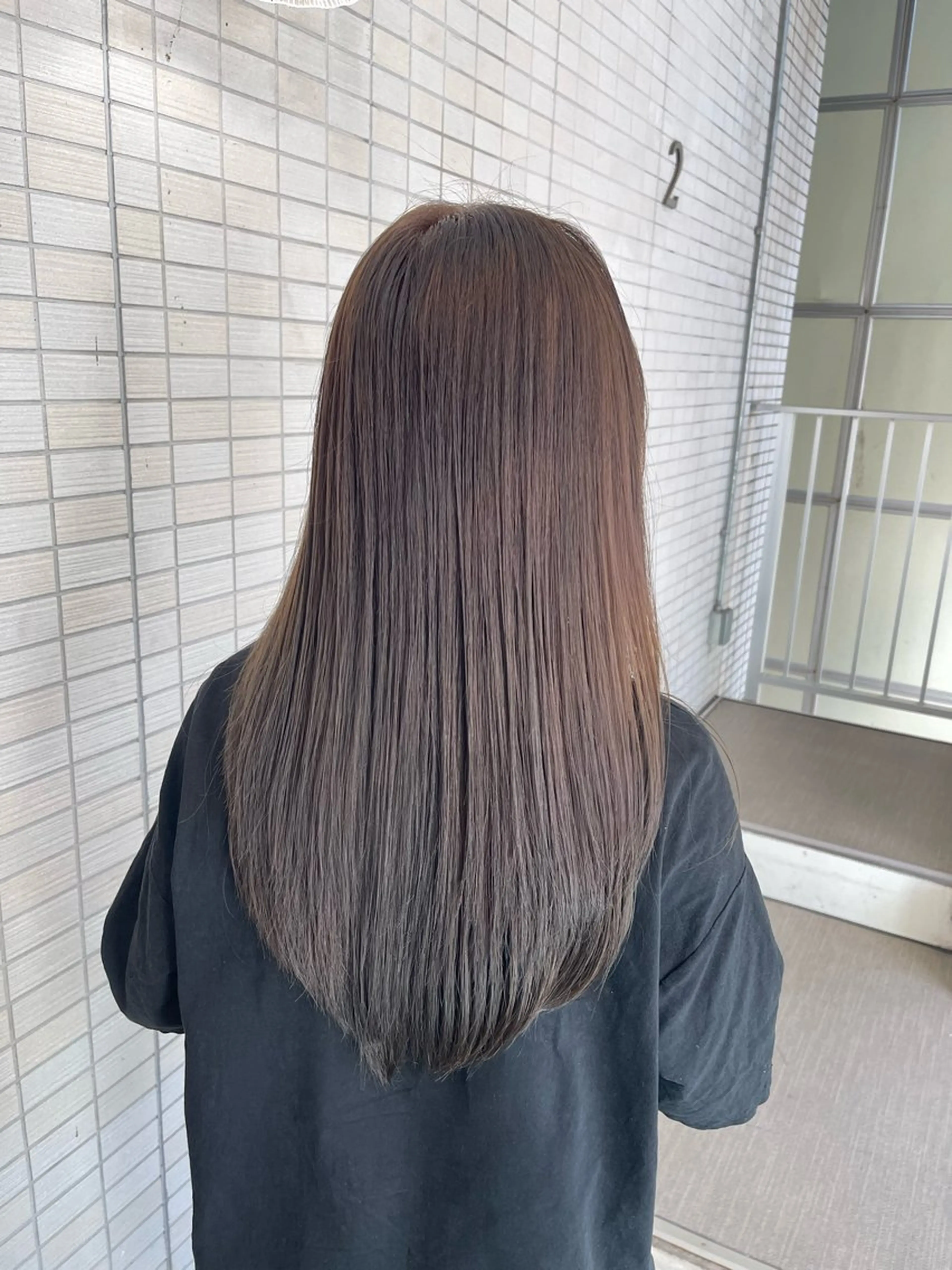 ロング カラー イルミナカラー ヘアカラー トリートメント ショート/ボブ アンドウ☺︎のヘアスタイル