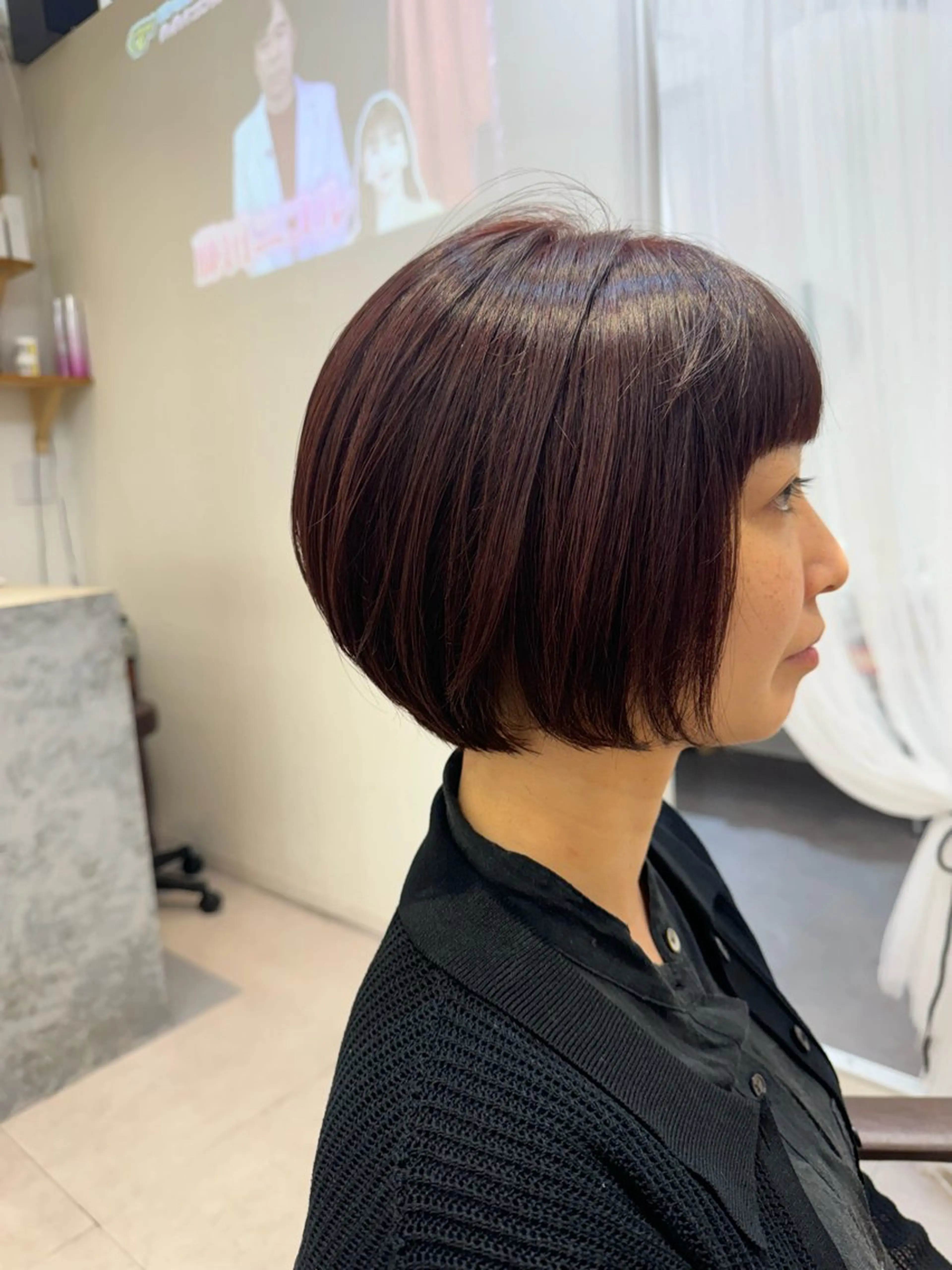 ショート カラー ショートボブ ボブ ショートヘア カット ヘアカラー トリートメント Dxxxx III所属・女性目線の大人 メンズ*Ayakaのヘアスタイル