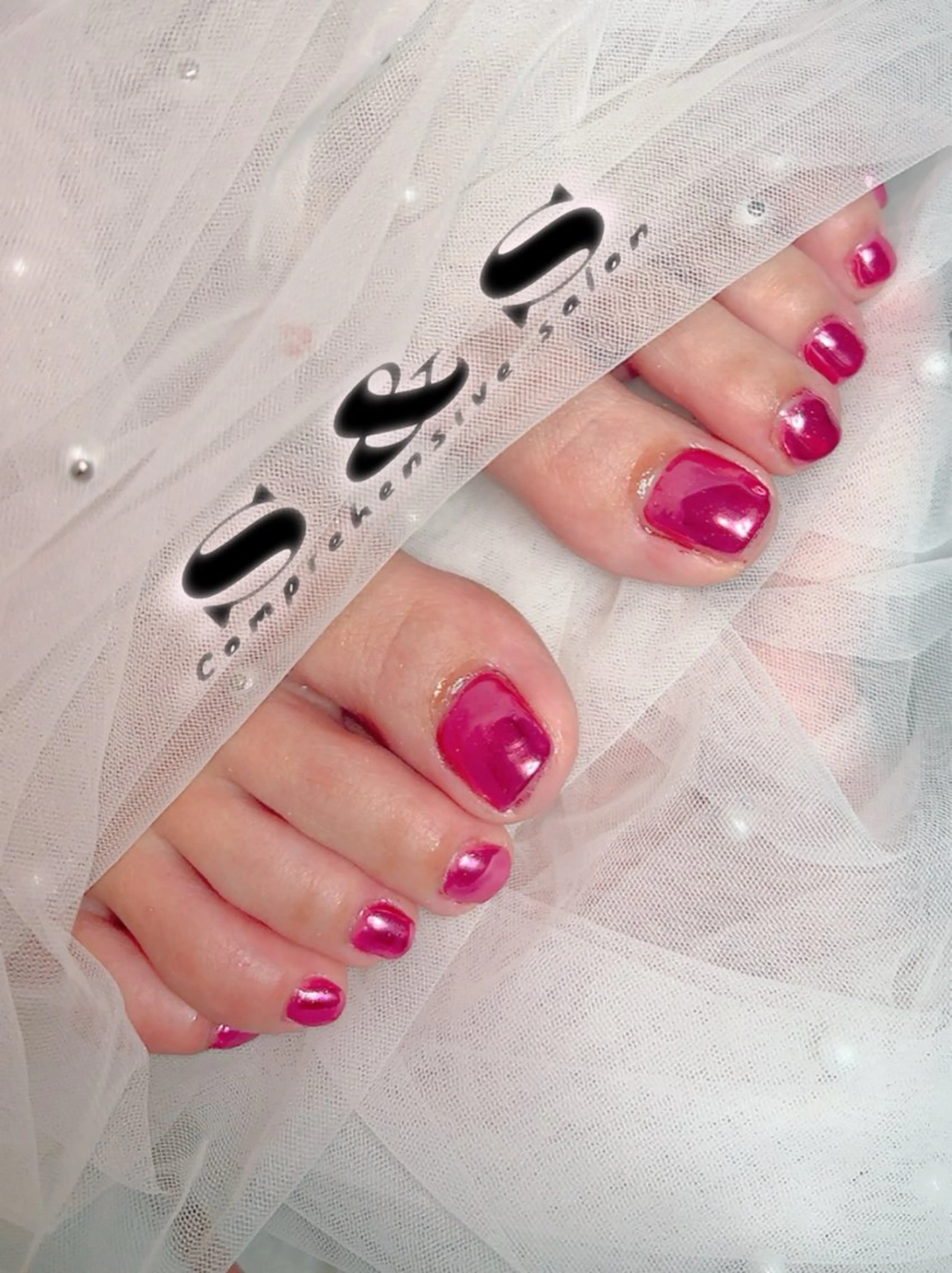 ネイル 長さ出し メンズネイル ミラーネイル 持ち込み 夏ネイル S&S 村田小百合のネイルデザイン