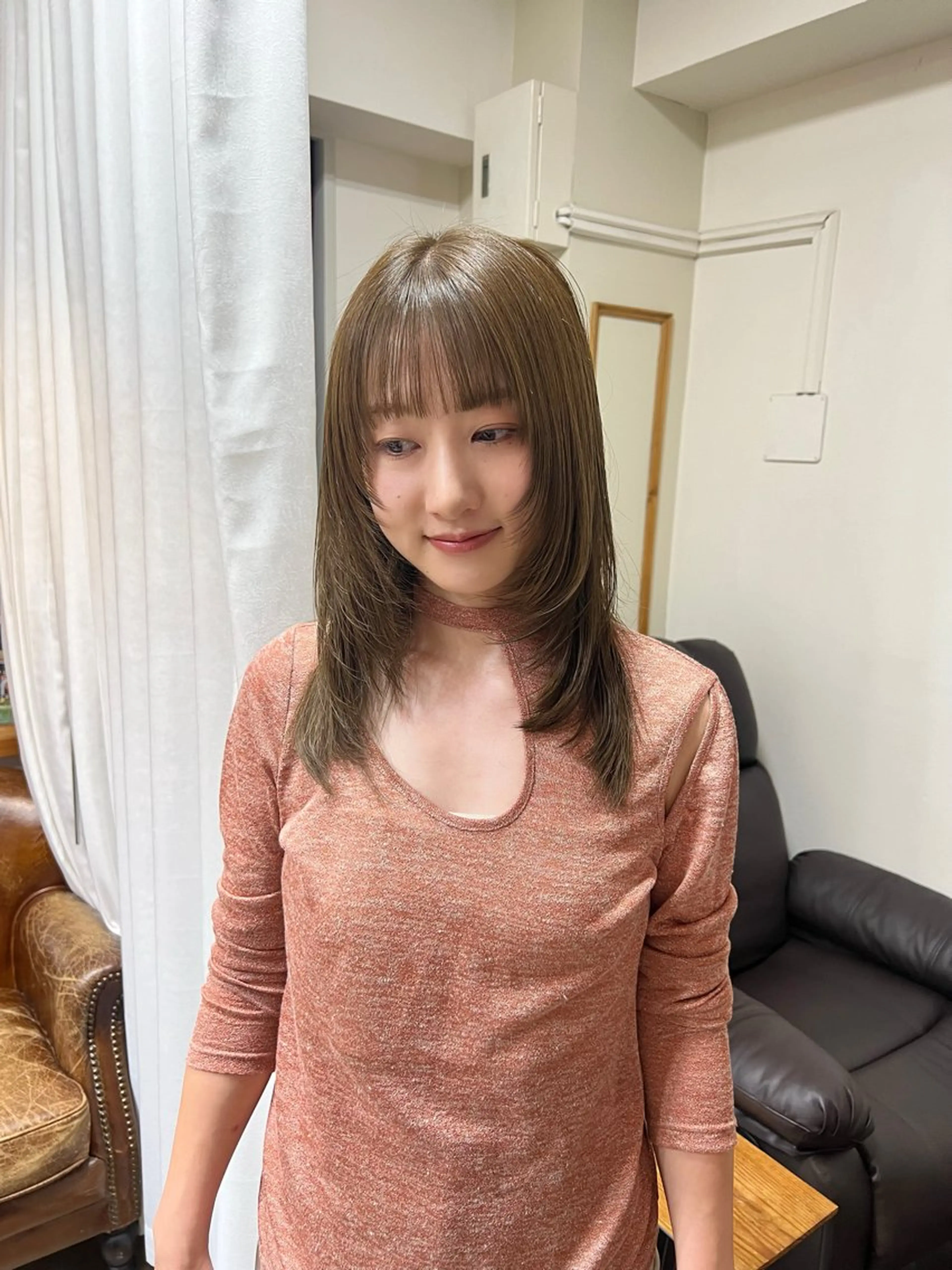 ミディアム まろやか透明感カラー ♡MANAのヘアスタイル