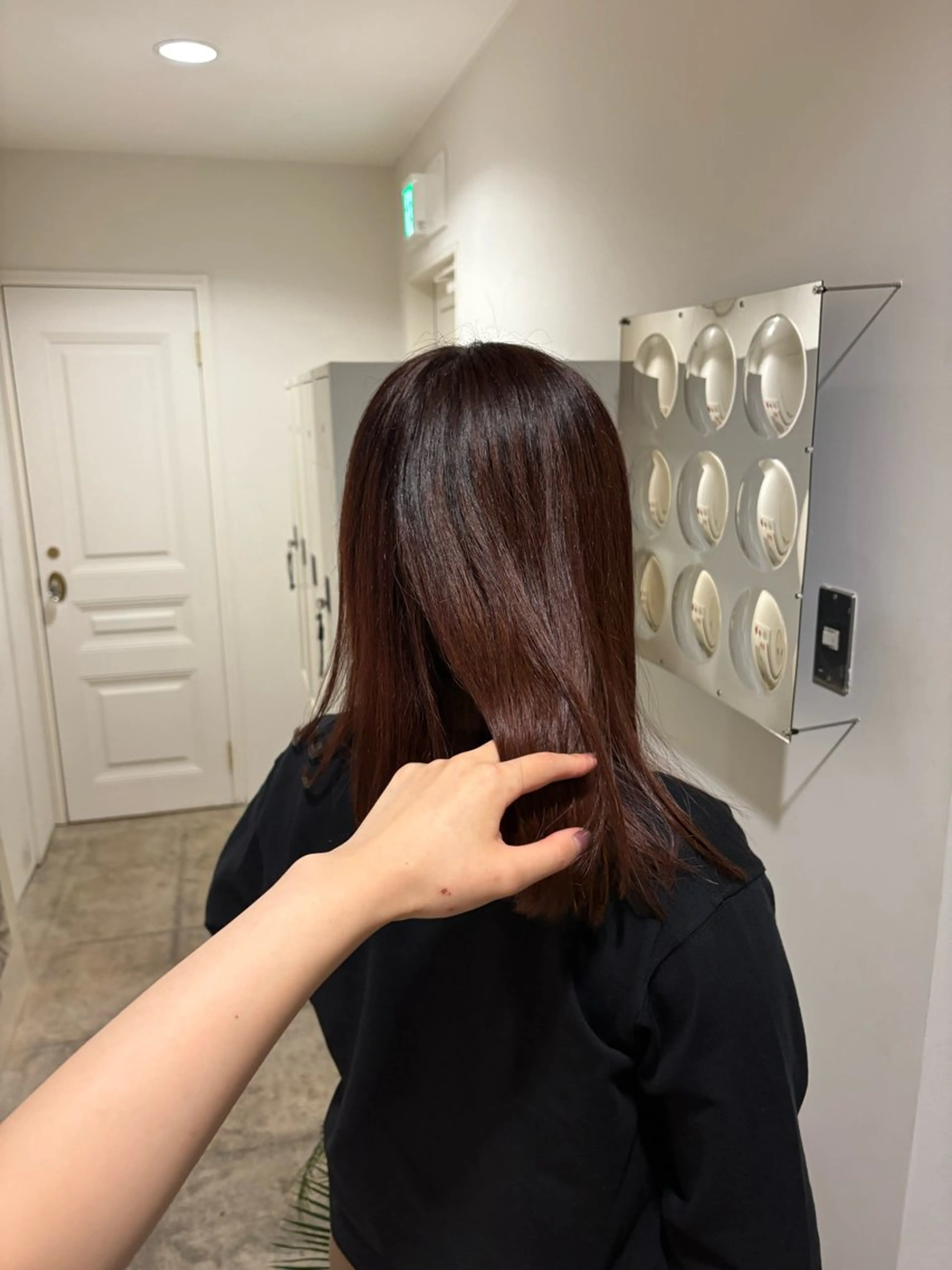 セミロング カラー ボルドーカラー ブラウンカラー カット ヘアカラー トリートメント 大阪/梅田 ヨシノヒメカのヘアスタイル