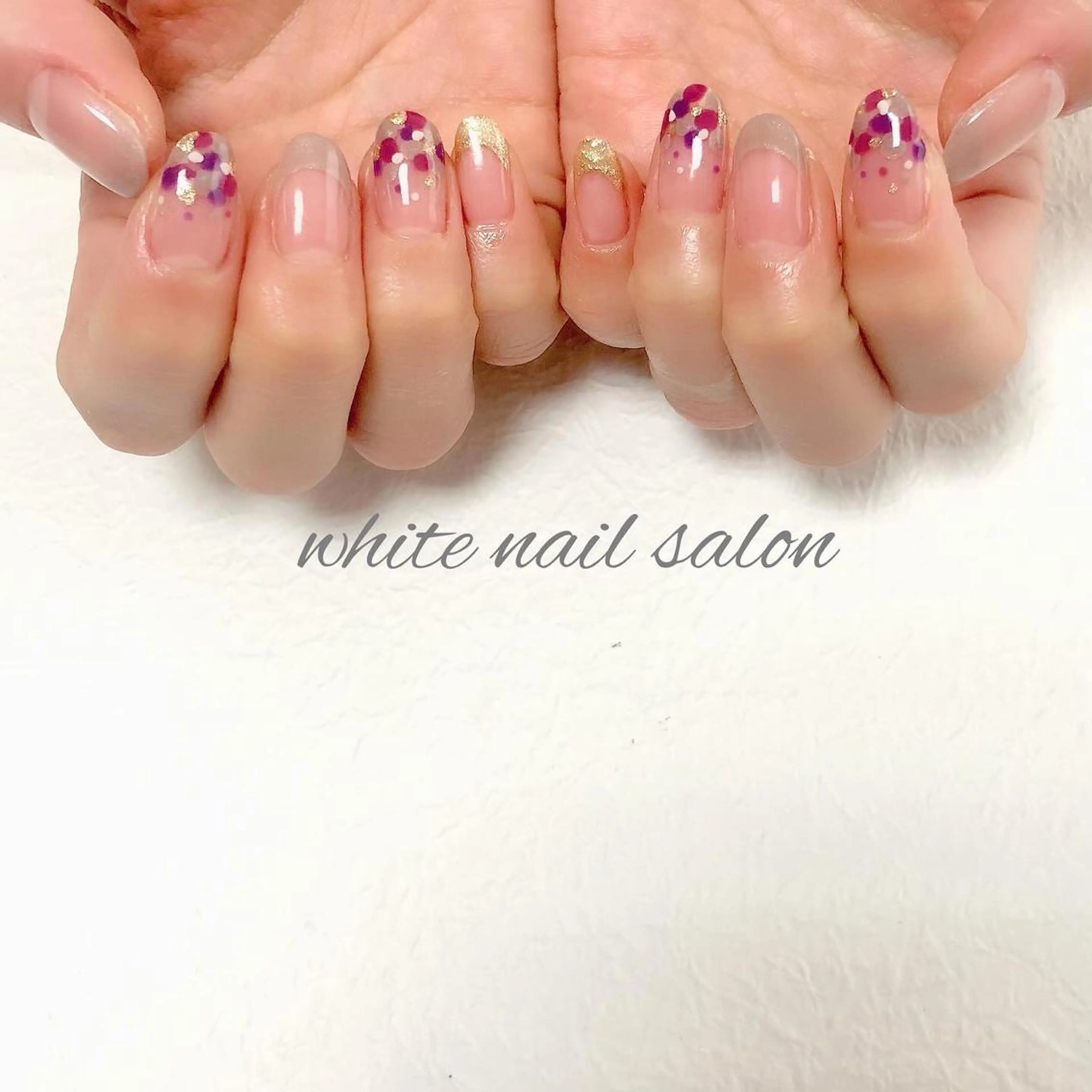 ネイル ジェルネイル ハードジェル 持ち込み ソフトジェル ハンドネイル white nail salonのネイルデザイン