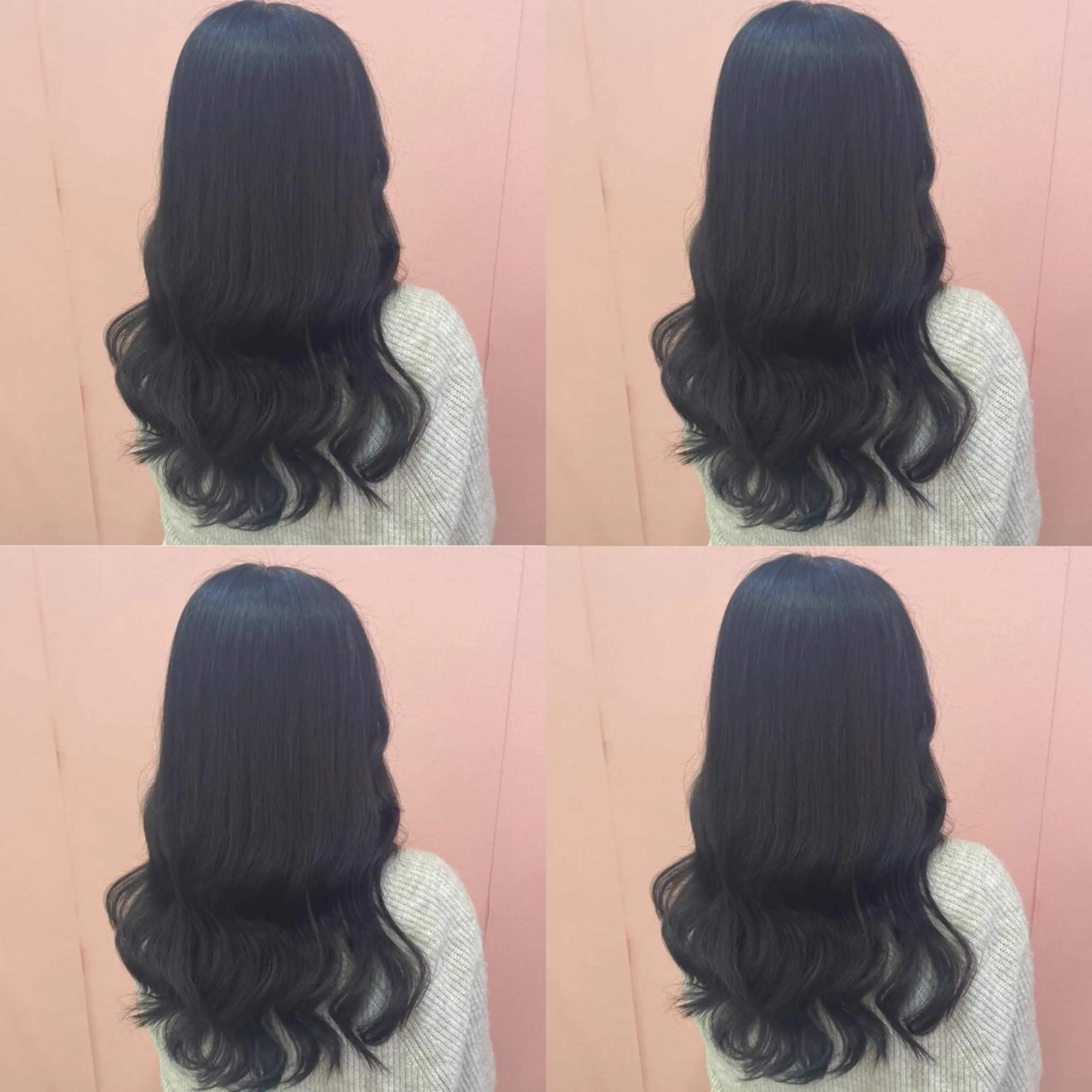 ロング カラー 黒髪 ブルーカラー ブルーブラック 🌷MAYU 🌷のヘアスタイル