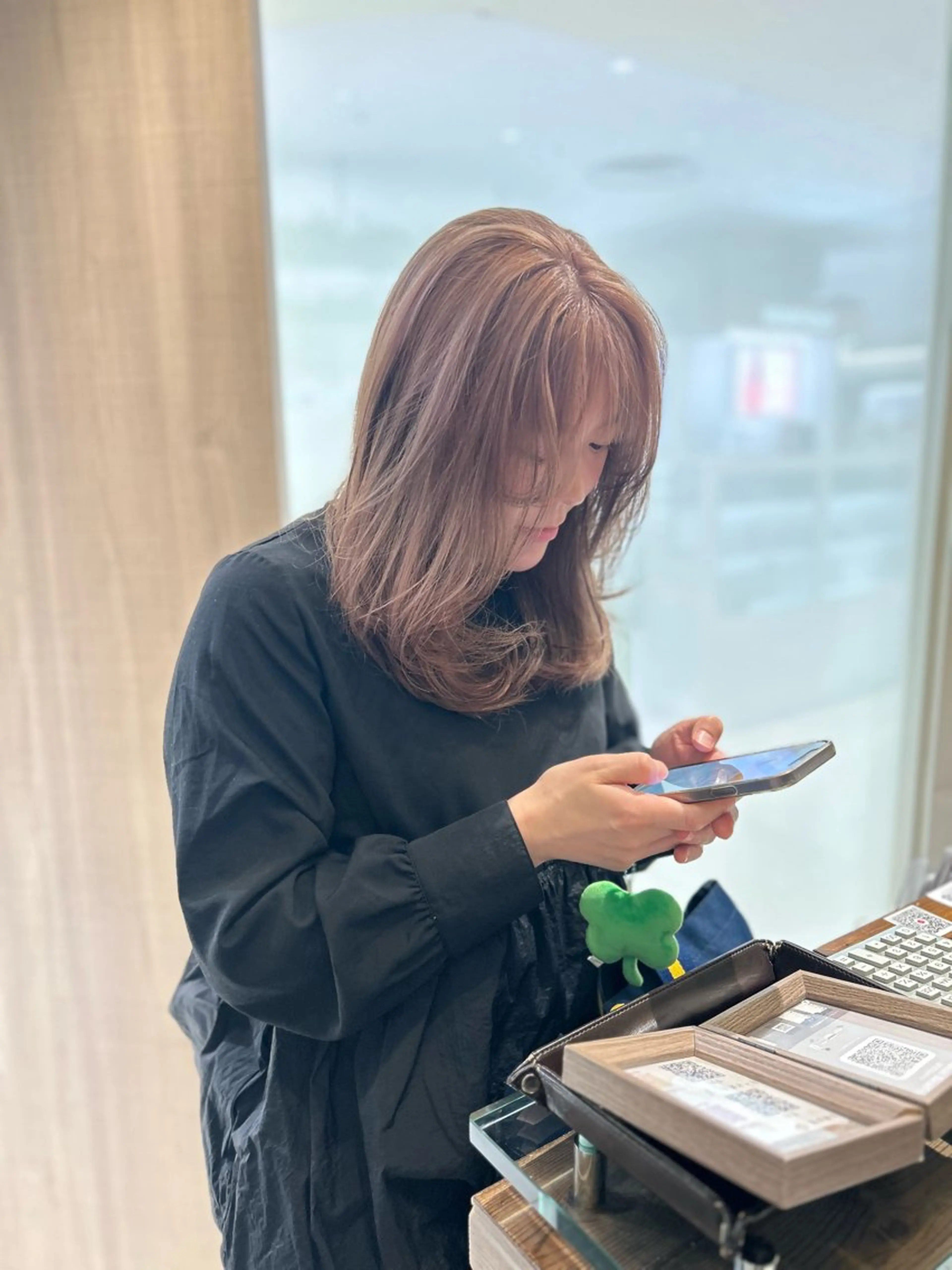 セミロング カラー ヘアカラー トリートメント 似合わせカラー/艶 髪質改善/ヨシザキのヘアスタイル