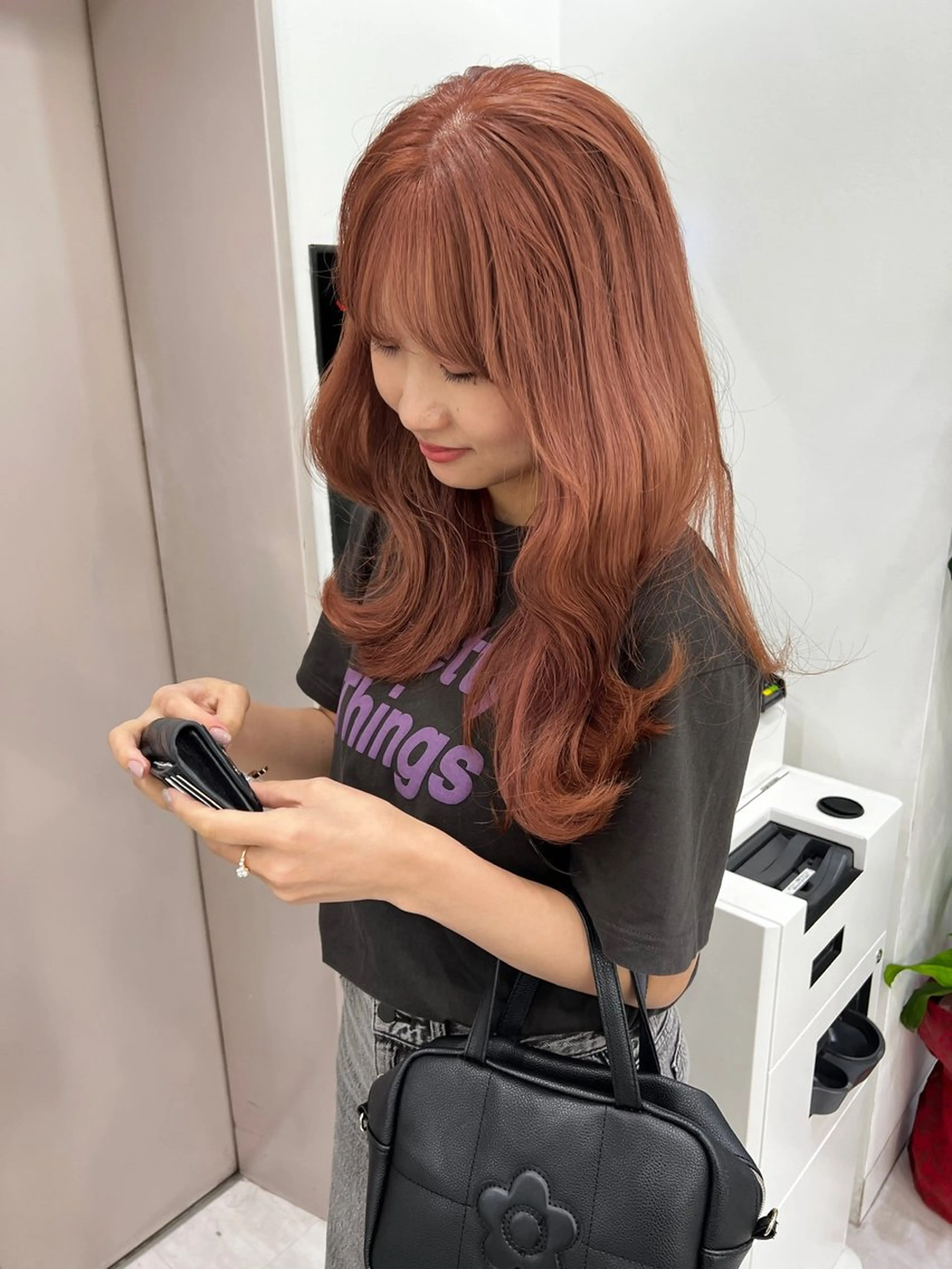 ロング カラー 韓国ヘア♡ 顔まわりカットayaのヘアスタイル